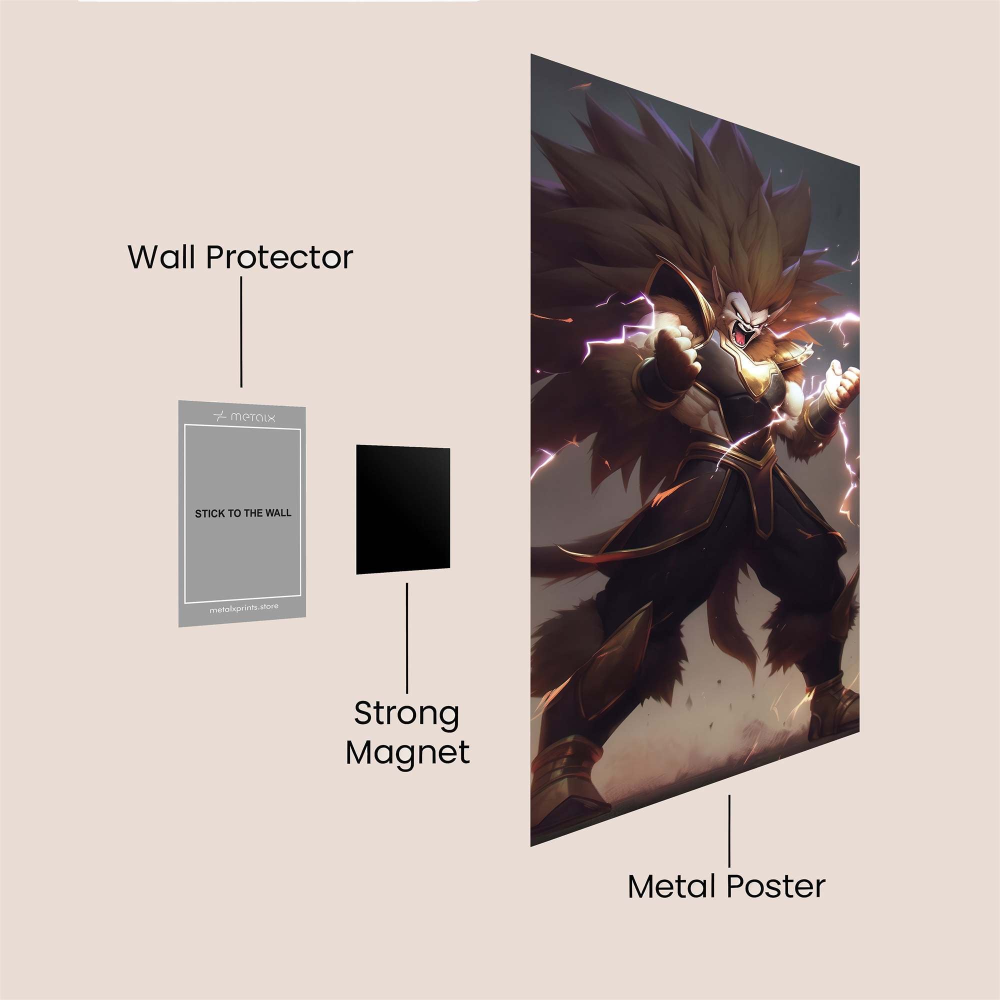 Saiyan Surge Safe Wall Magnetic / M