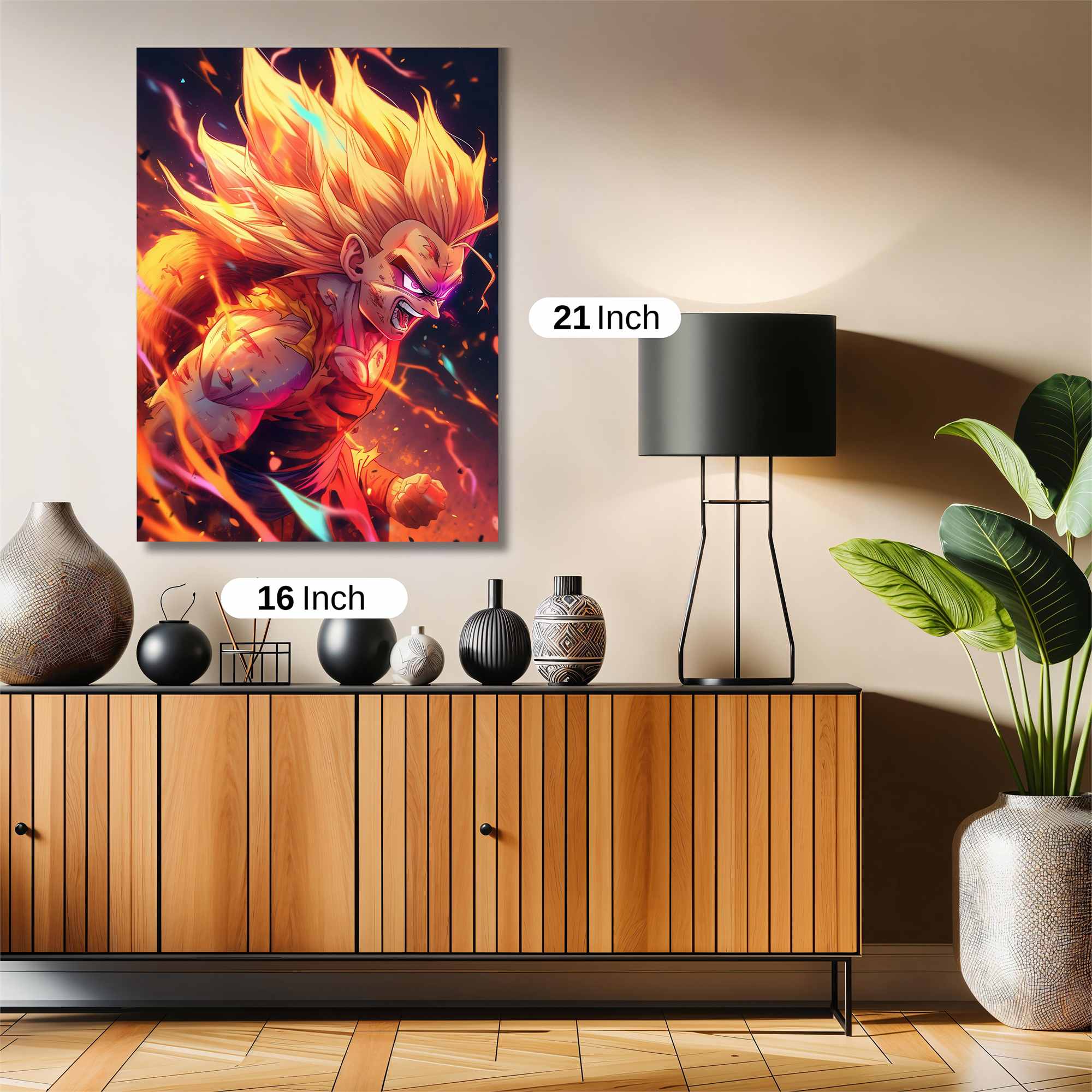 Saiyan Fury Safe Wall Magnetic / M