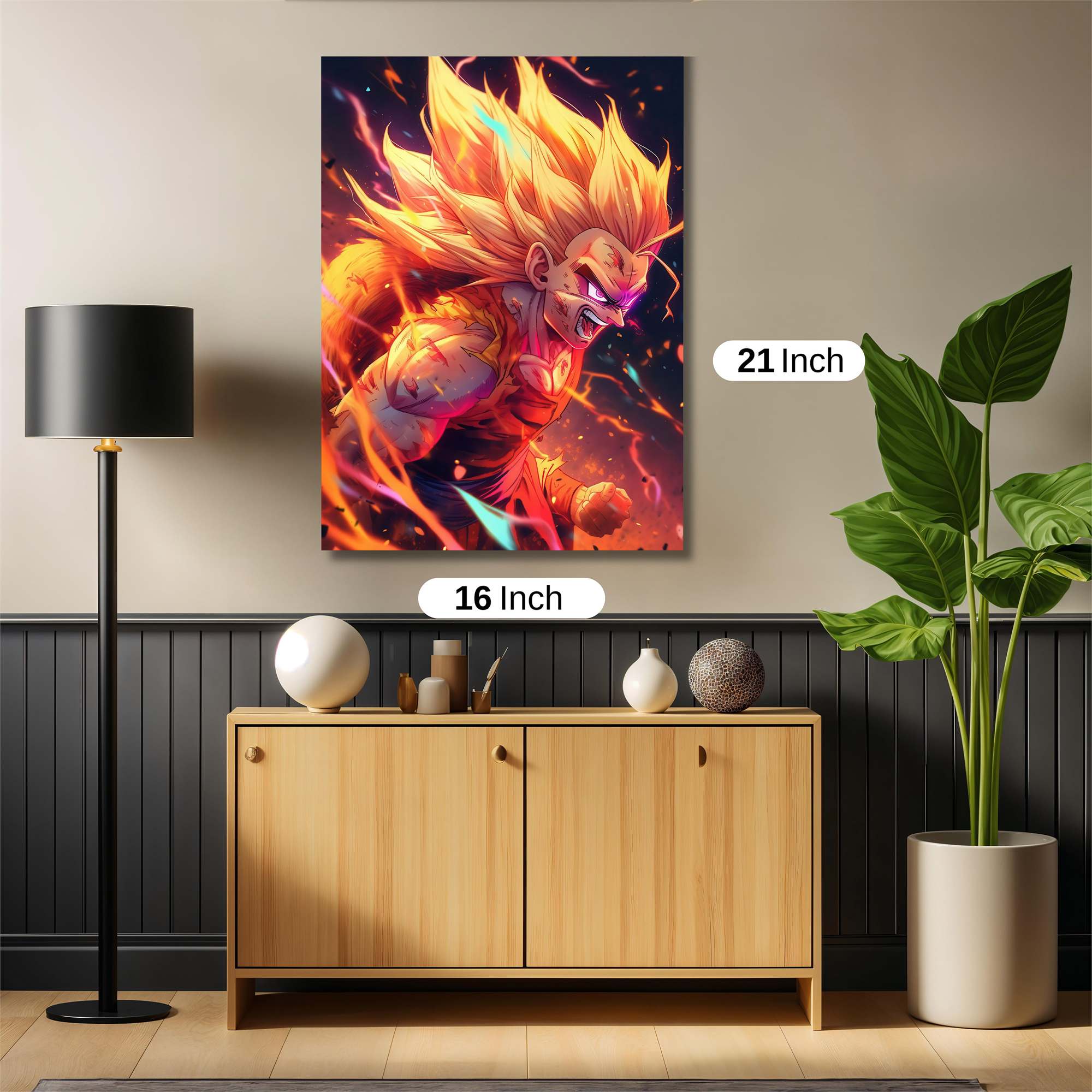 Saiyan Fury Safe Wall Magnetic / M