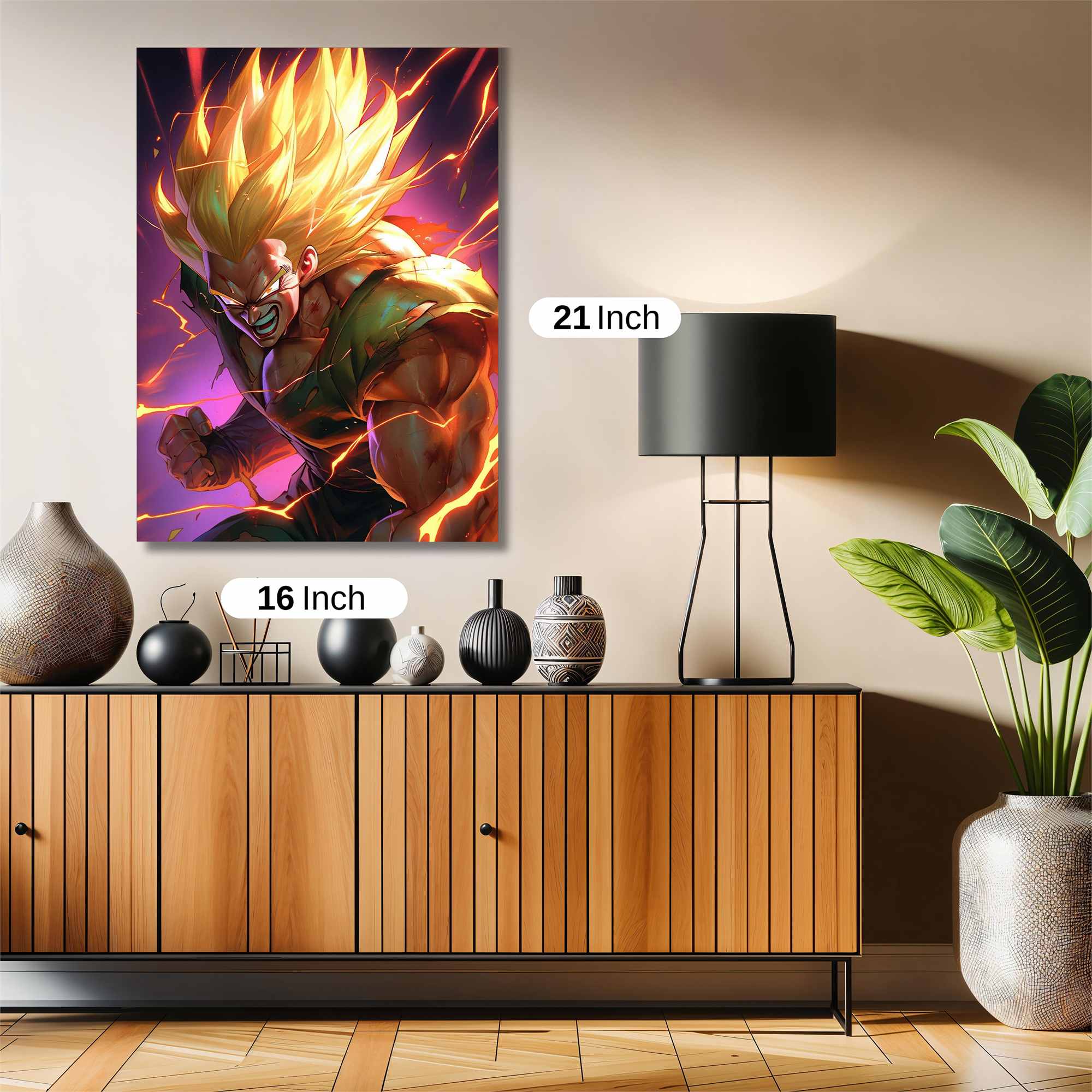 Saiyan Fury Safe Wall Magnetic / M