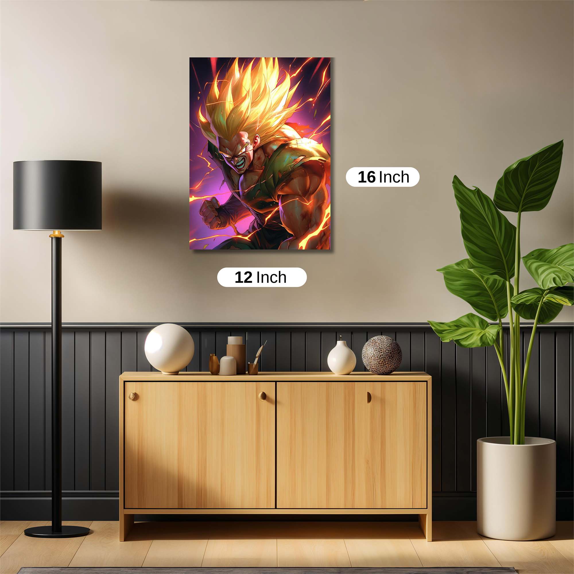 Saiyan Fury Safe Wall Magnetic / M