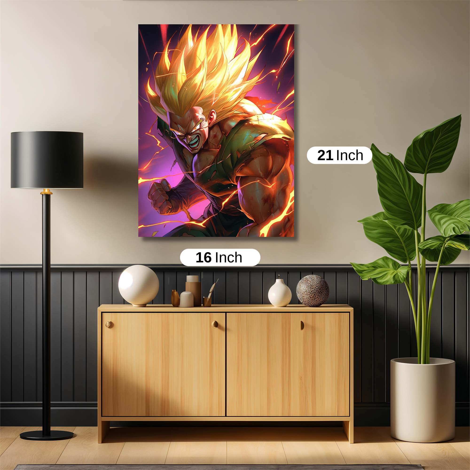 Saiyan Fury Safe Wall Magnetic / M