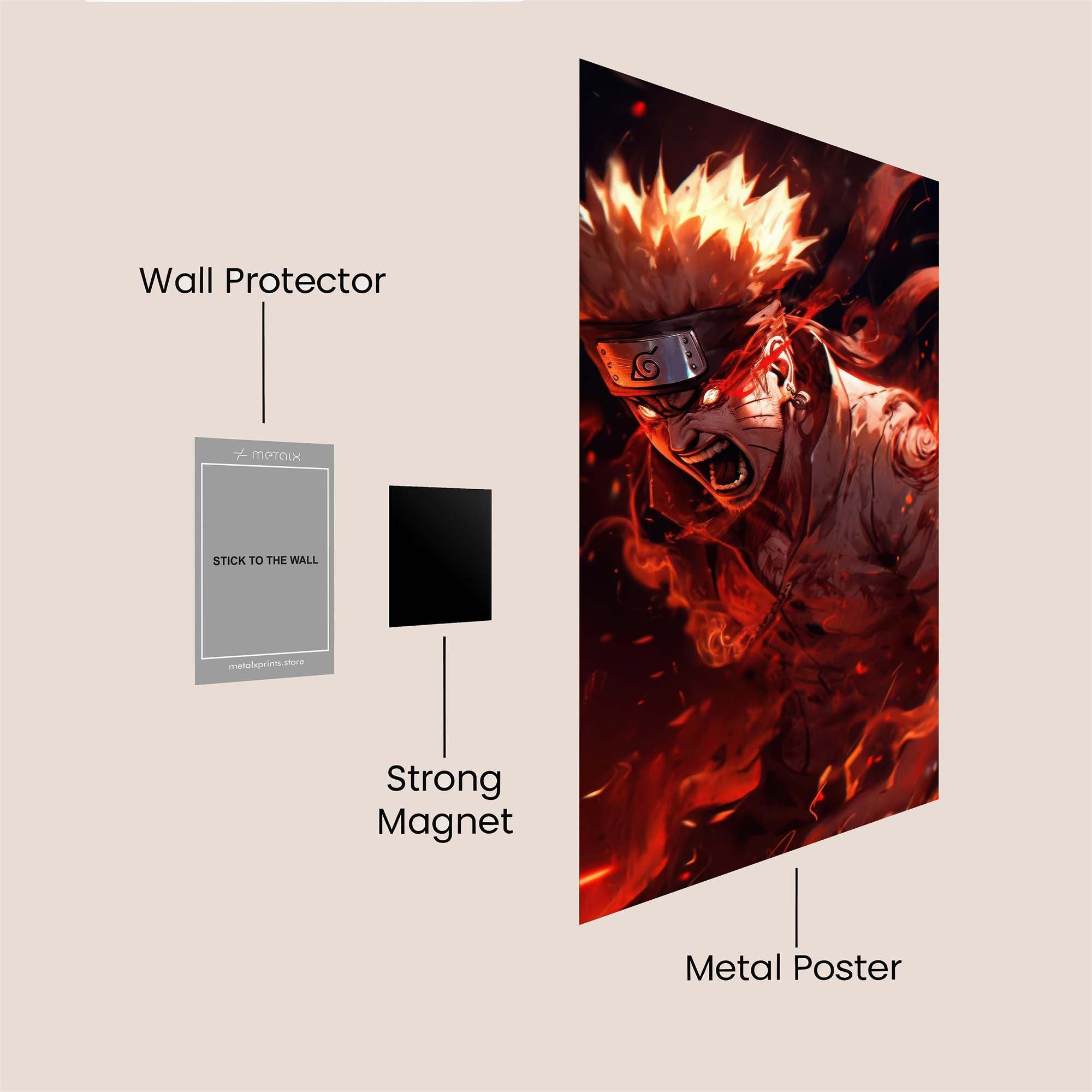 Naruto Inferno Safe Wall Magnetic / M