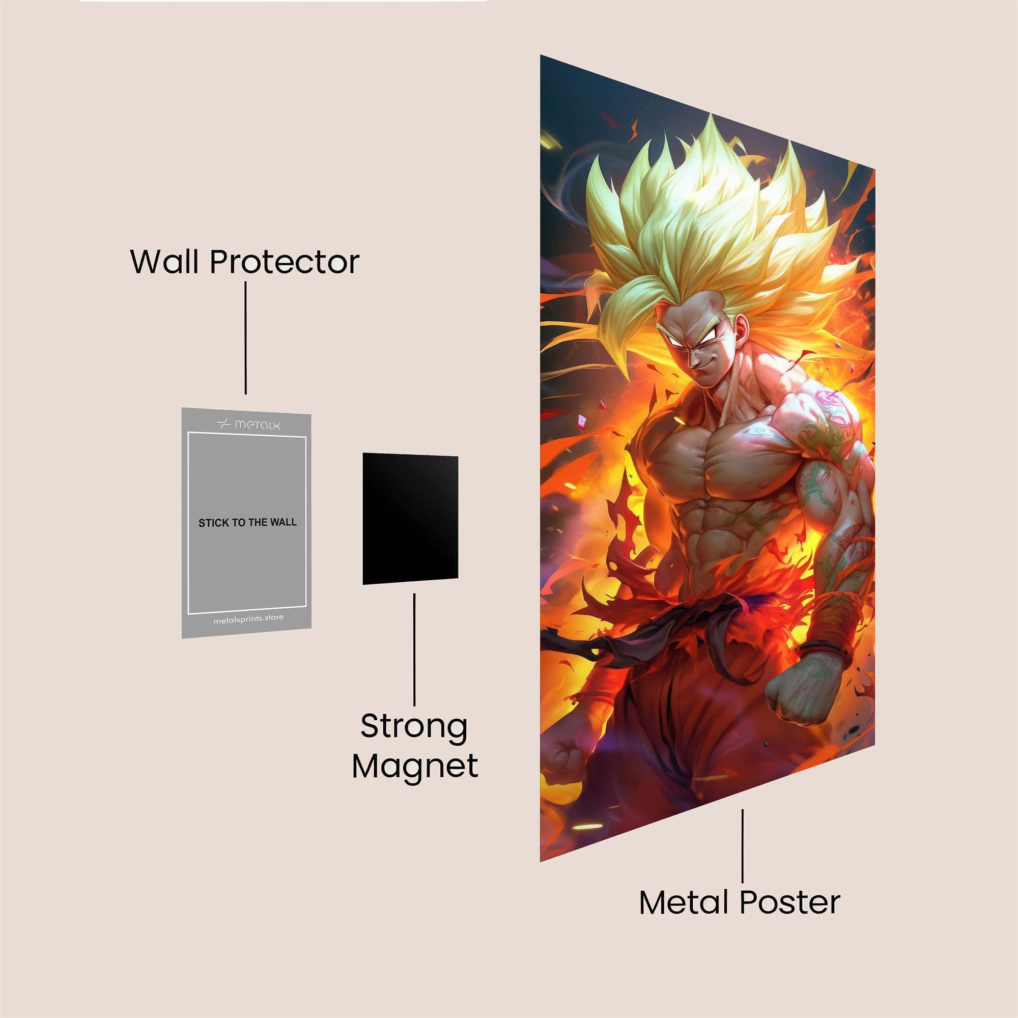 Goku Blaze Safe Wall Magnetic / M