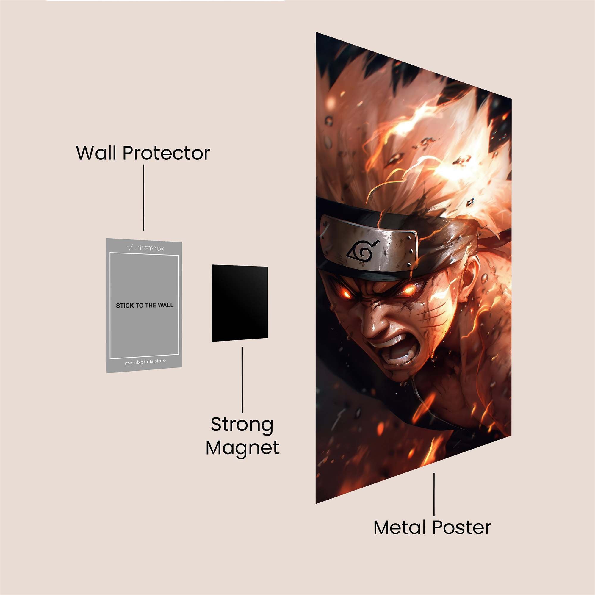Naruto Blaze Safe Wall Magnetic / M