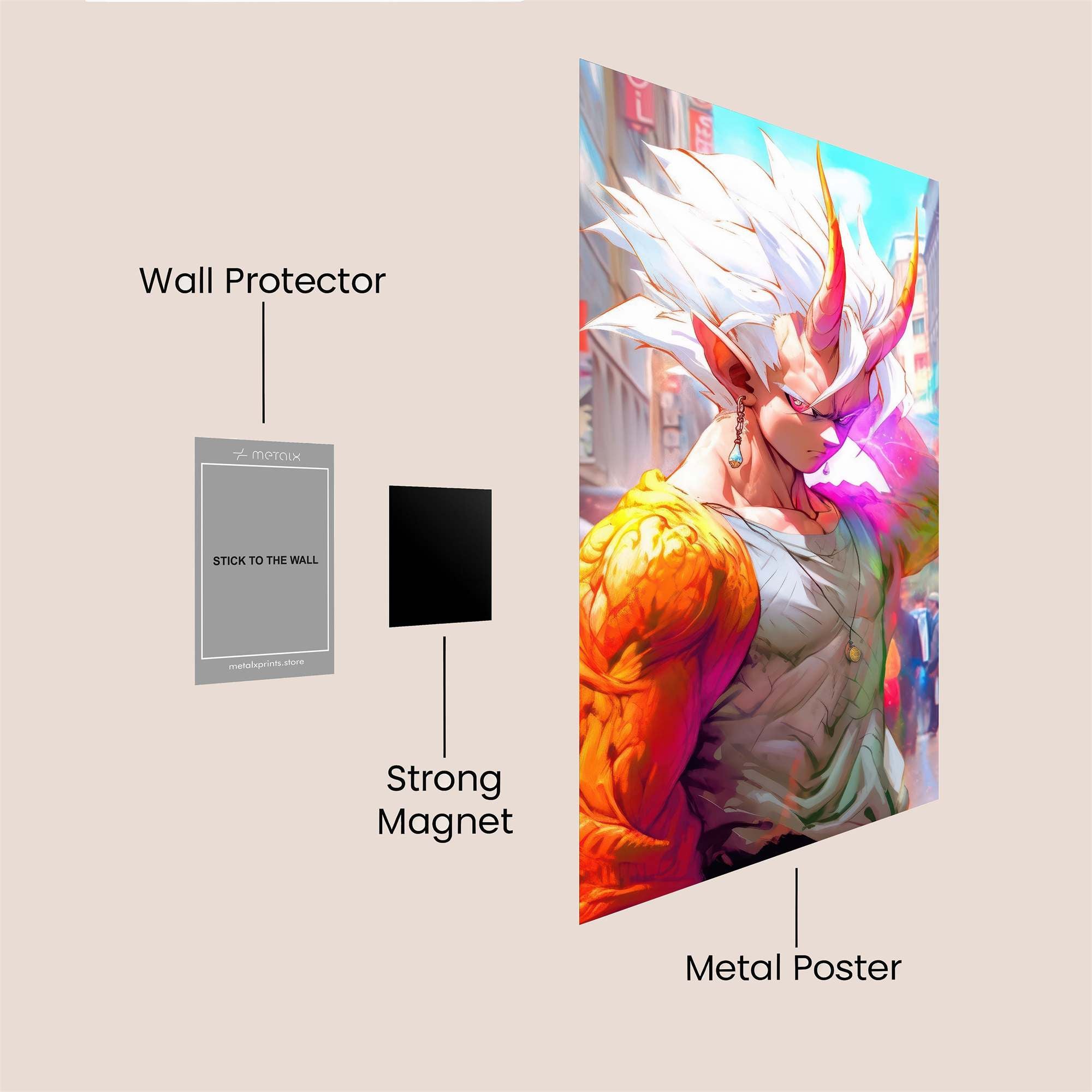 Super Saiyan Blaze Safe Wall Magnetic / M