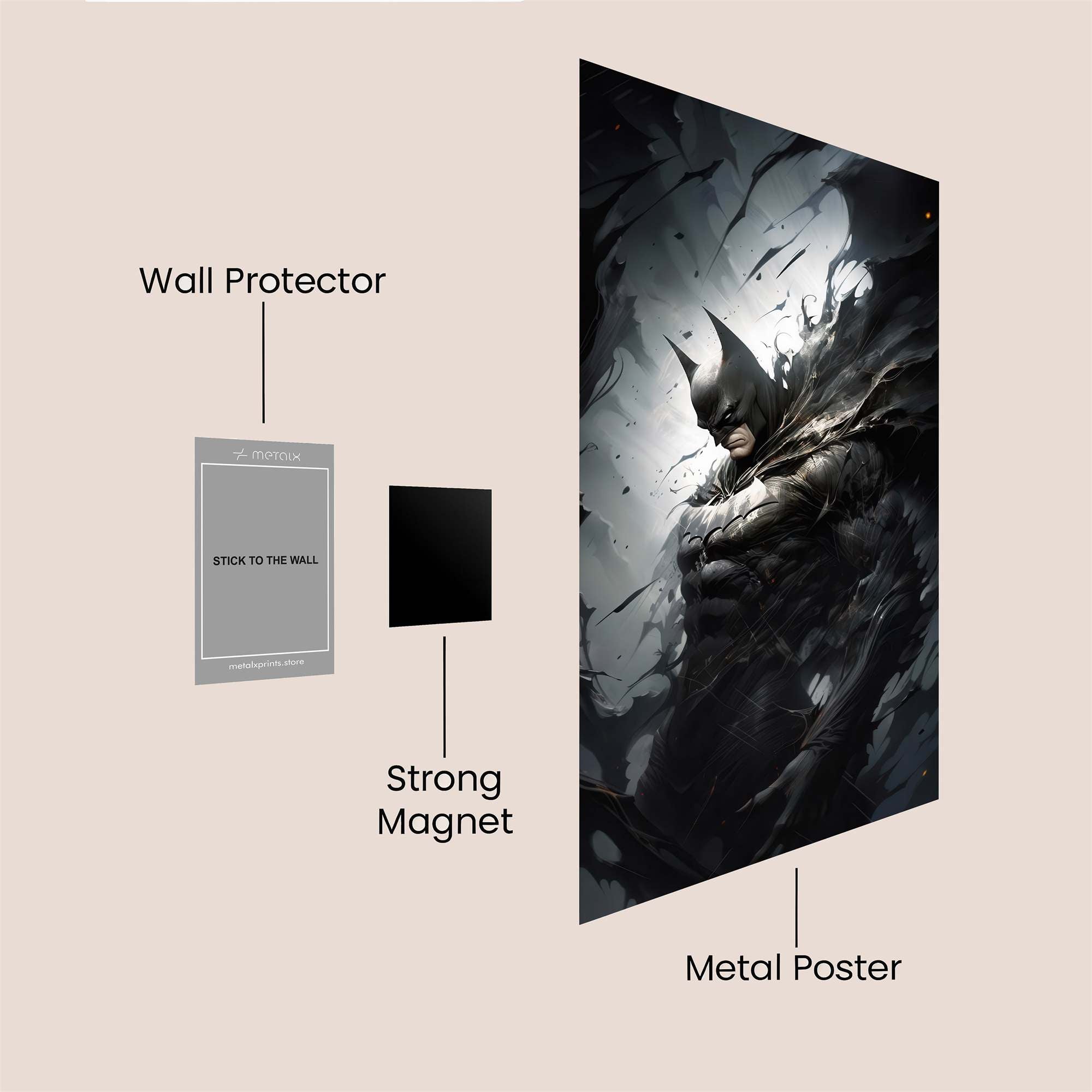 Batman Shroud Safe Wall Magnetic / M