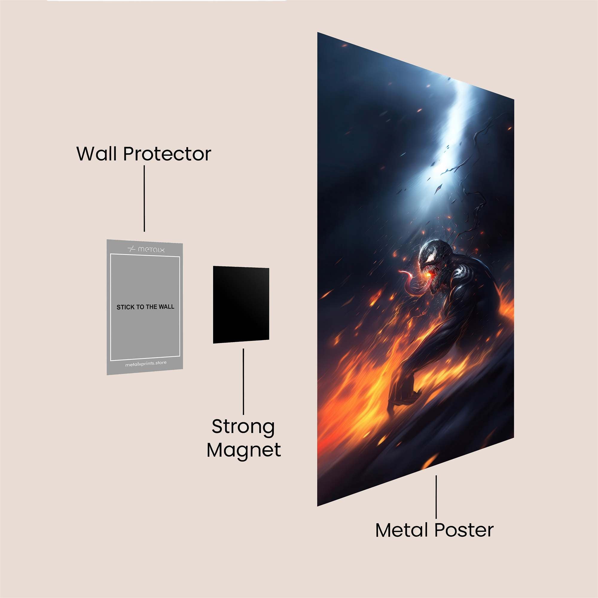 Venom Inferno Safe Wall Magnetic / M