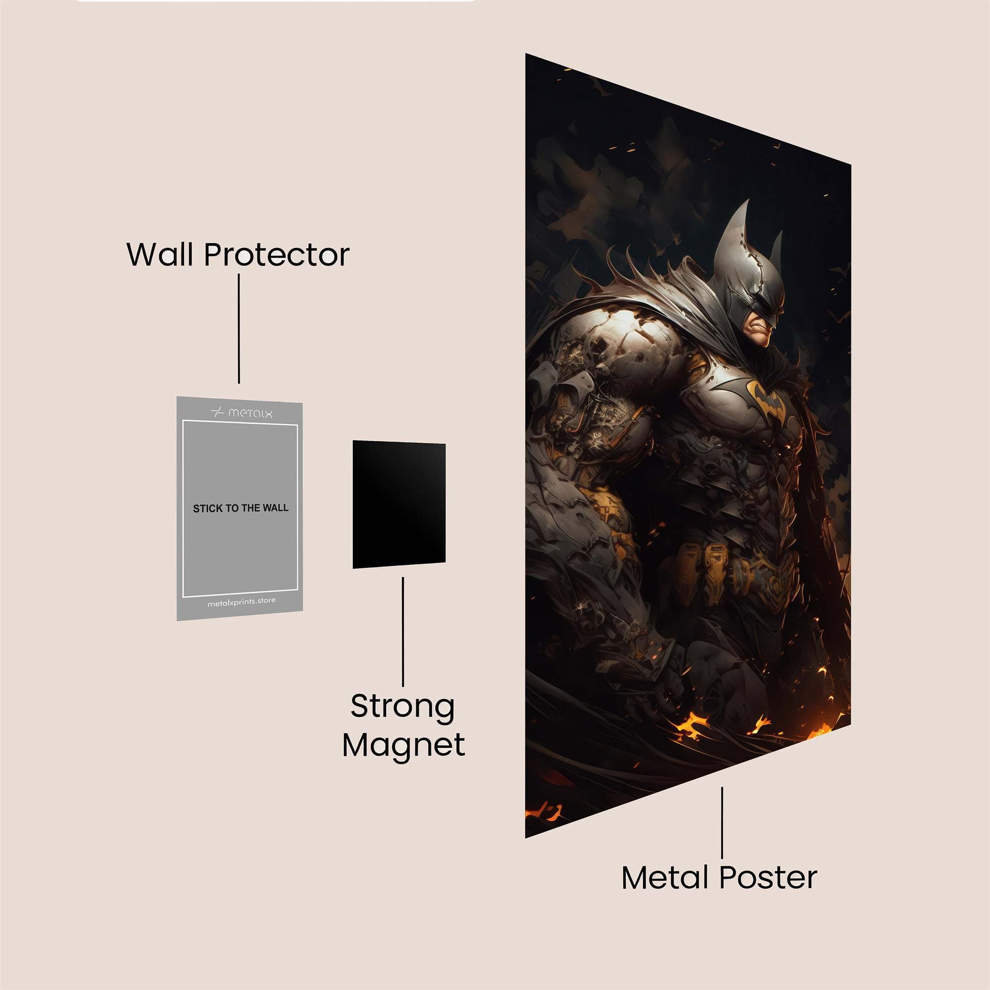 Batman Resurgence Safe Wall Magnetic / M