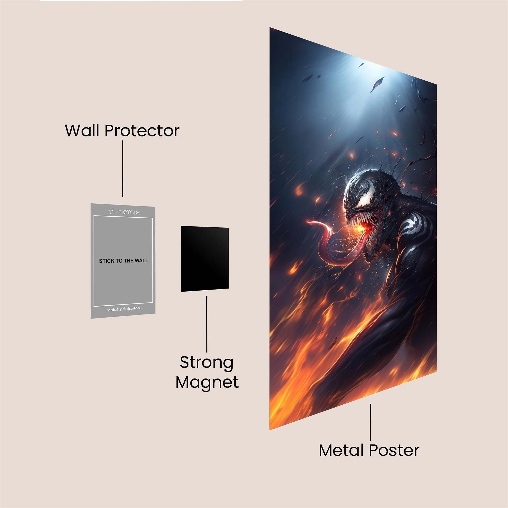 Venom Inferno Safe Wall Magnetic / M