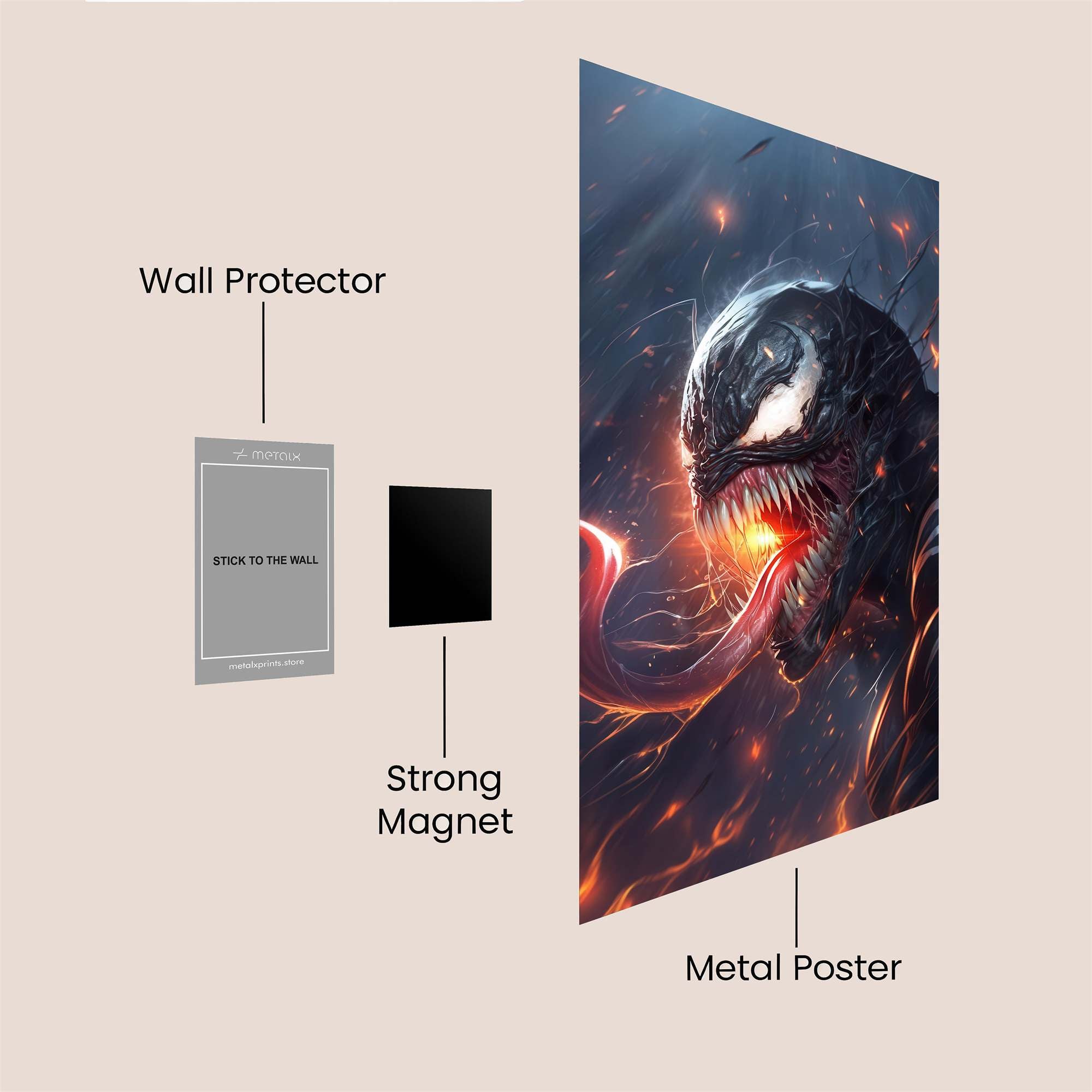 Venom Fury Safe Wall Magnetic / M