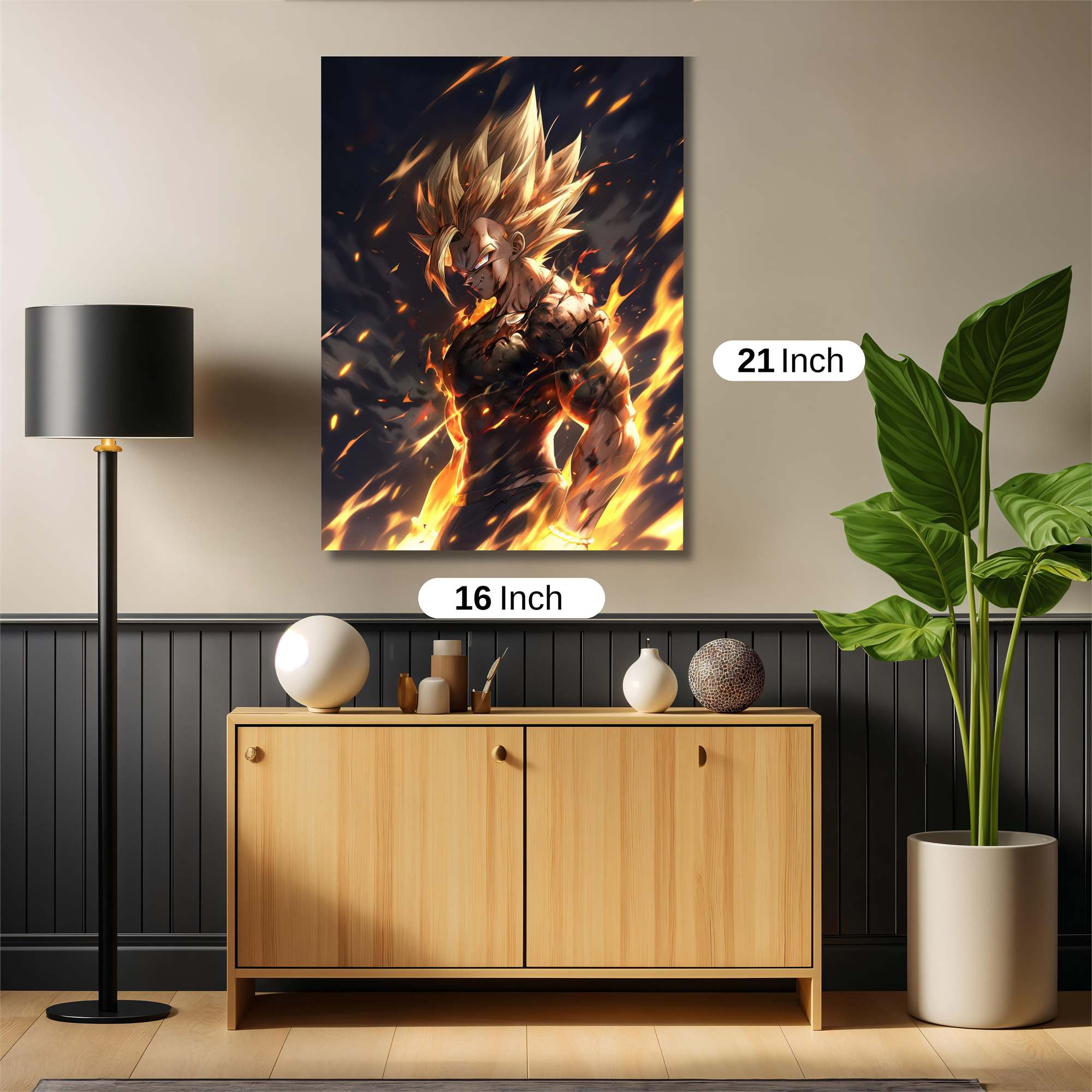 Saiyan Blaze Safe Wall Magnetic / M