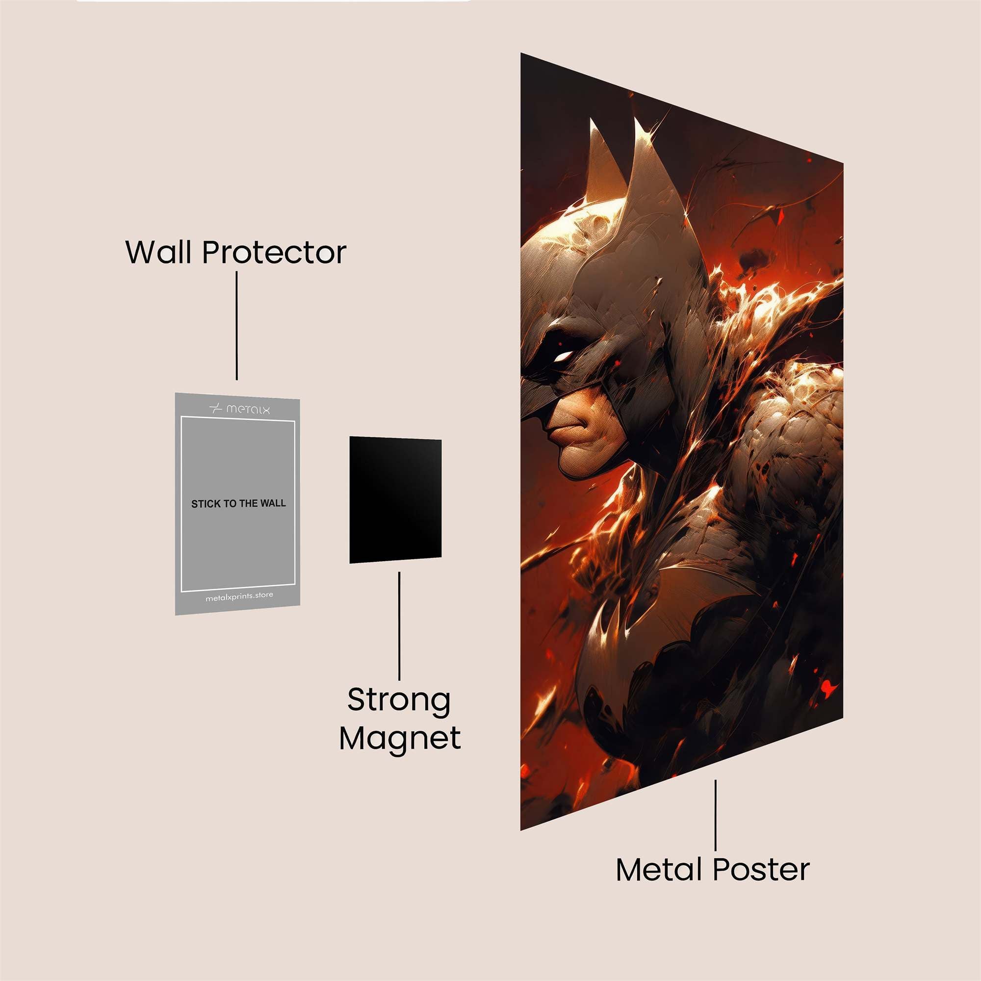 Batman Inferno Safe Wall Magnetic / M