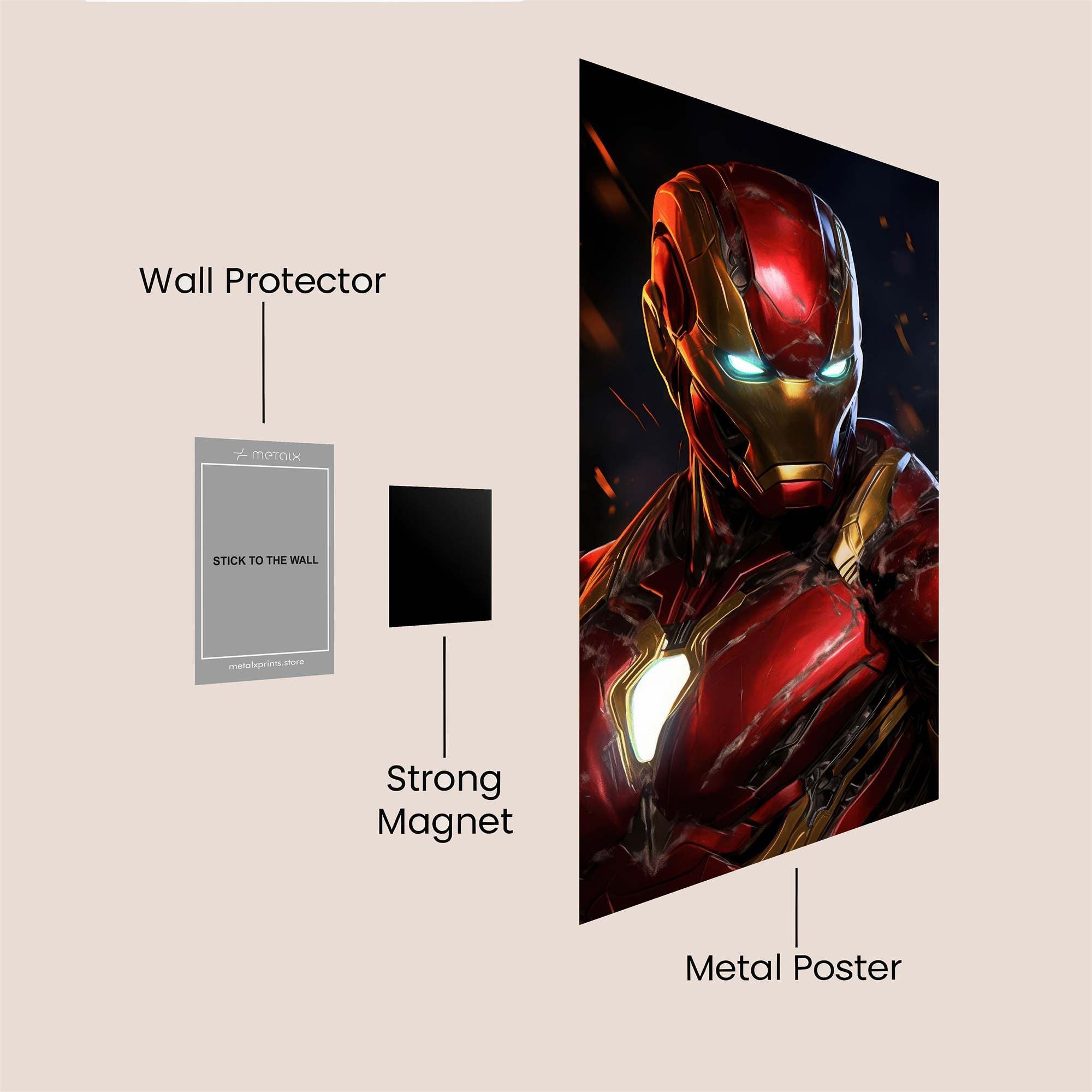Ironman Radiance Safe Wall Magnetic / M