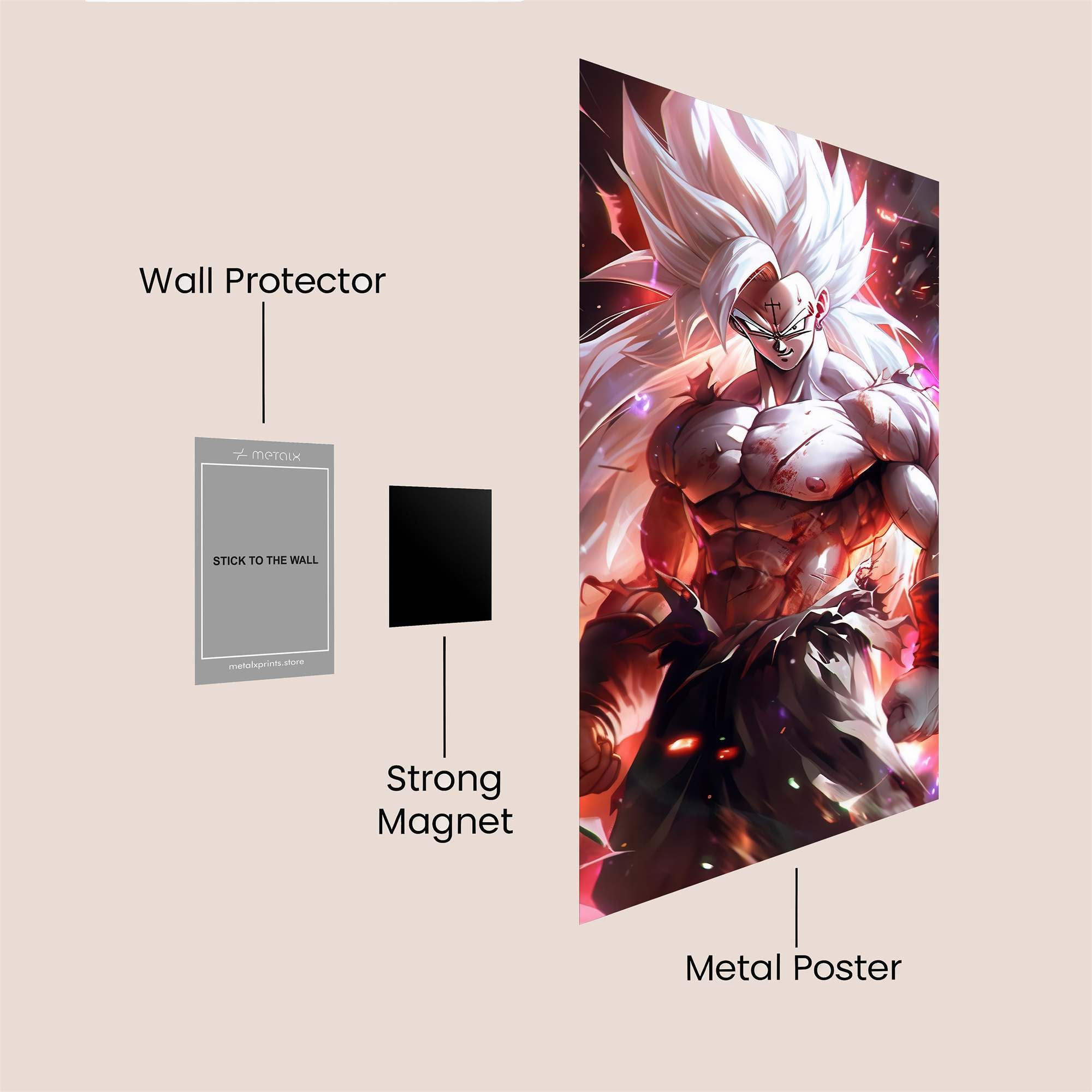 Goku Powerstorm Safe Wall Magnetic / M