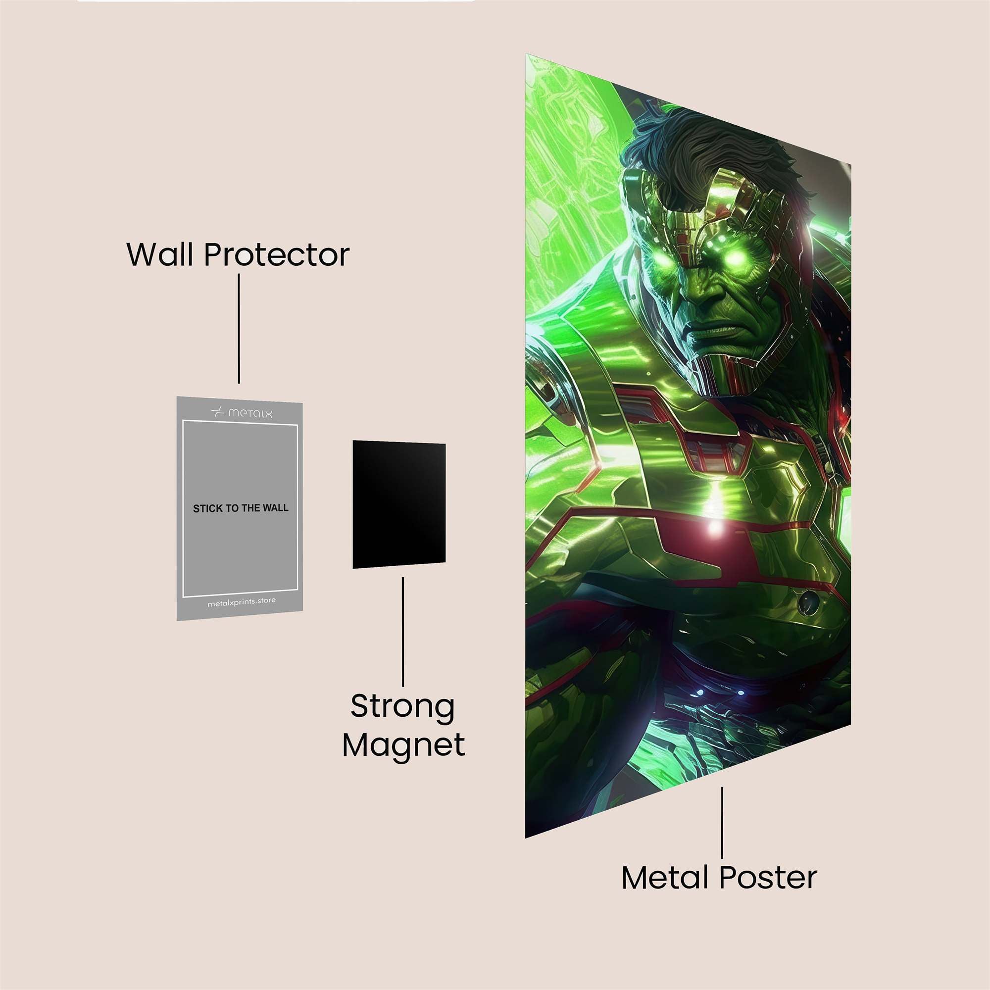 Hulk Overdrive Safe Wall Magnetic / M