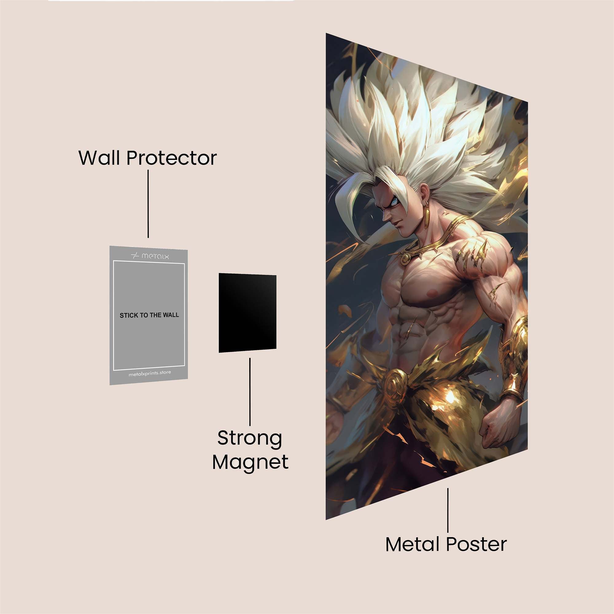 Mighty Blaze Safe Wall Magnetic / M