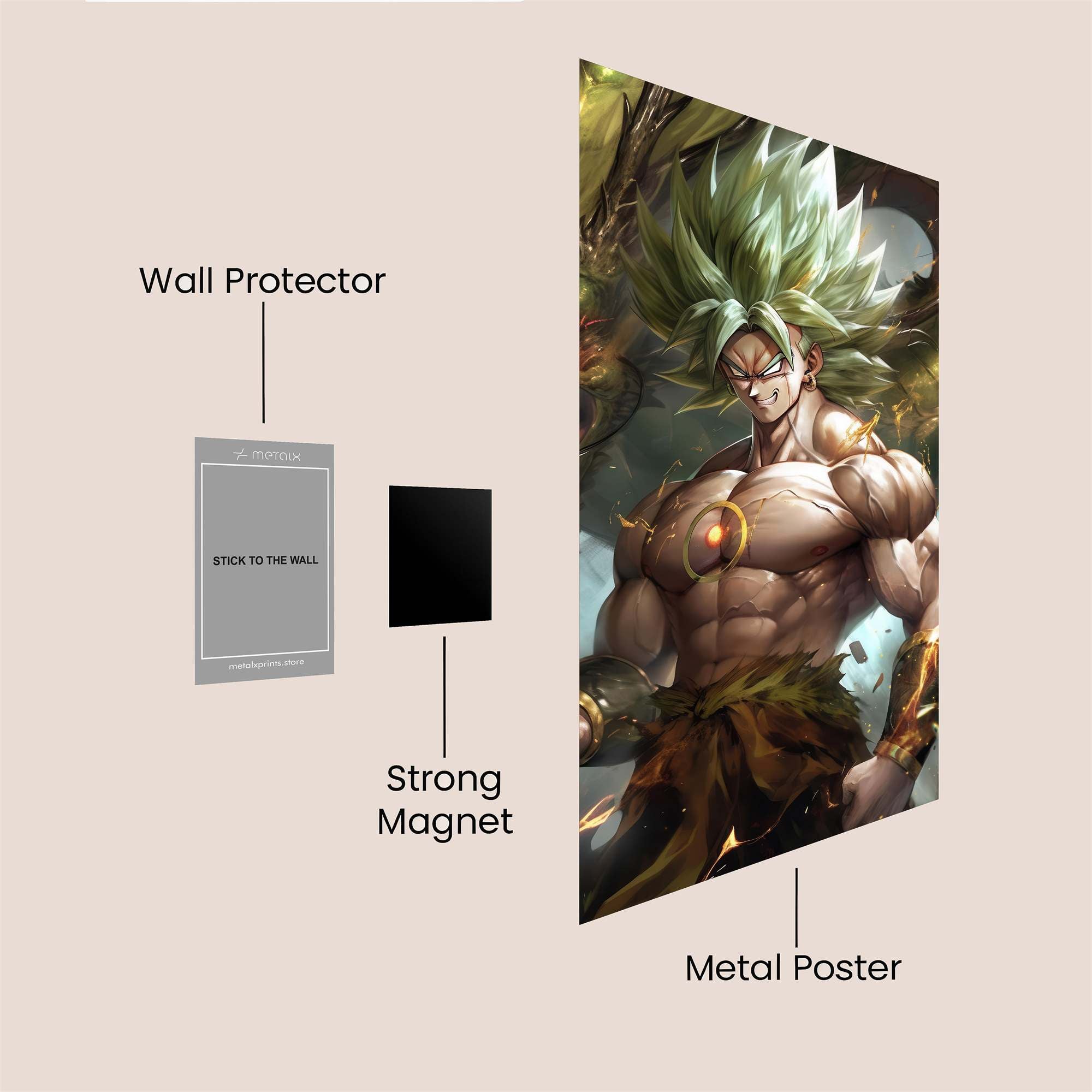 Broly Ascendance Safe Wall Magnetic / M