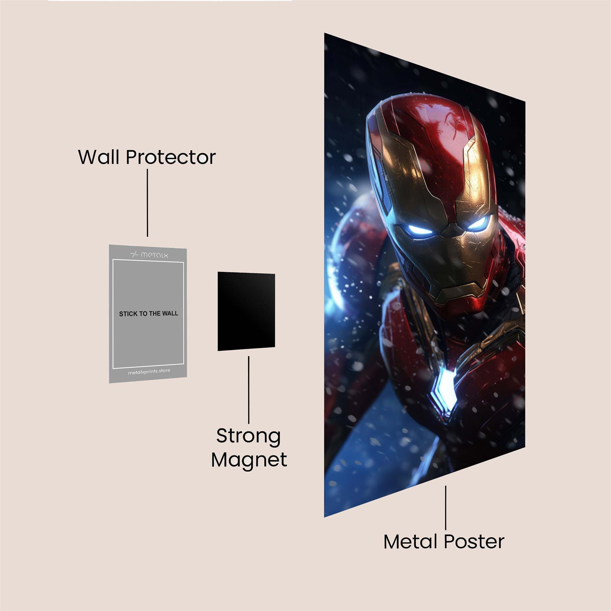 Iron Radiance Safe Wall Magnetic / M