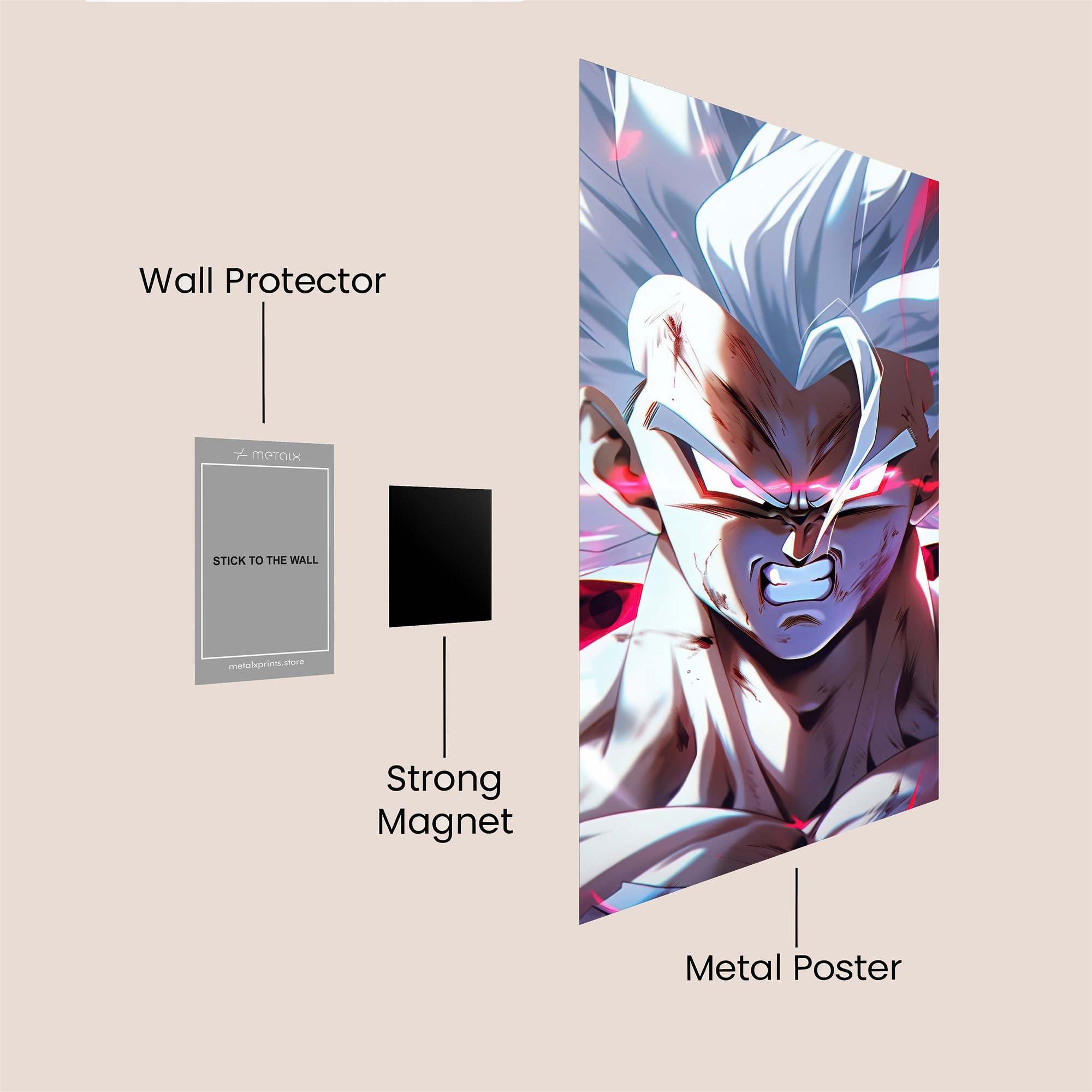Saiyan Ferocity Safe Wall Magnetic / M