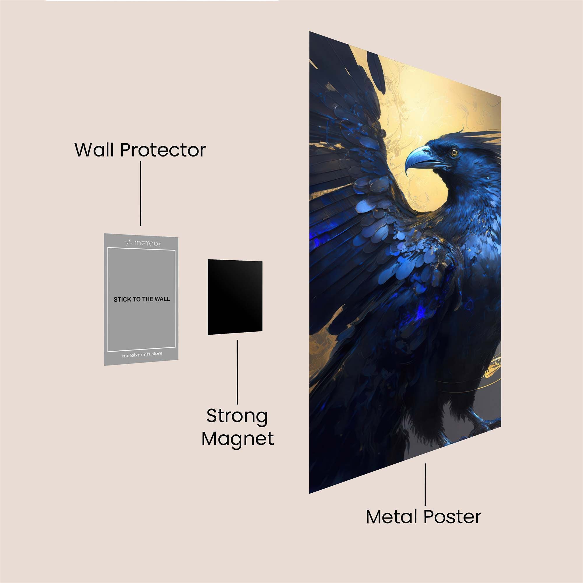 Raven Ascendance Safe Wall Magnetic / M