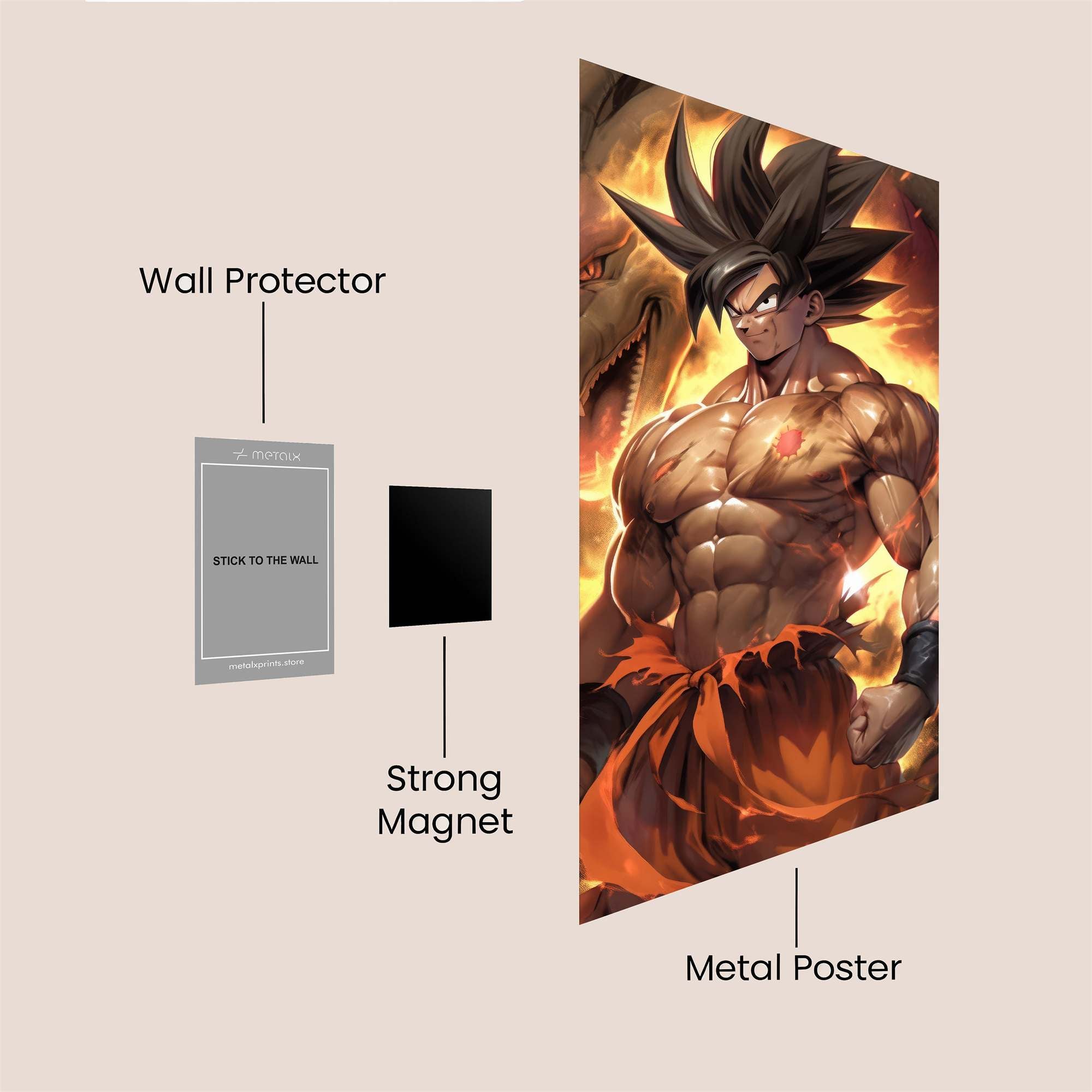 Warrior Blaze Safe Wall Magnetic / M