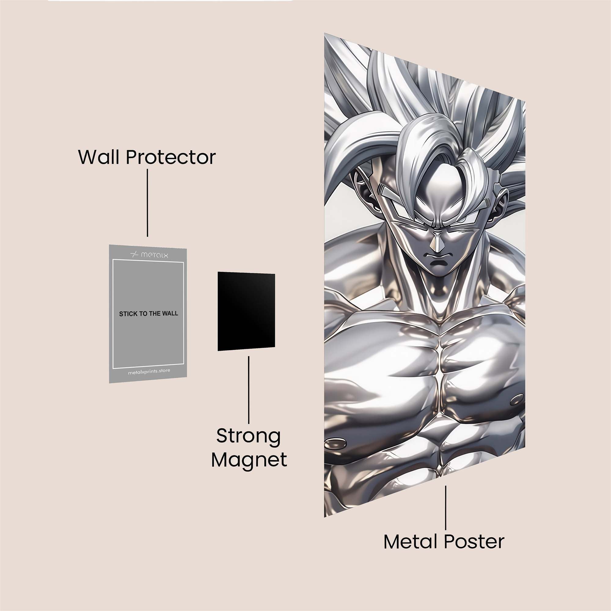 Goku Gloss Safe Wall Magnetic / M