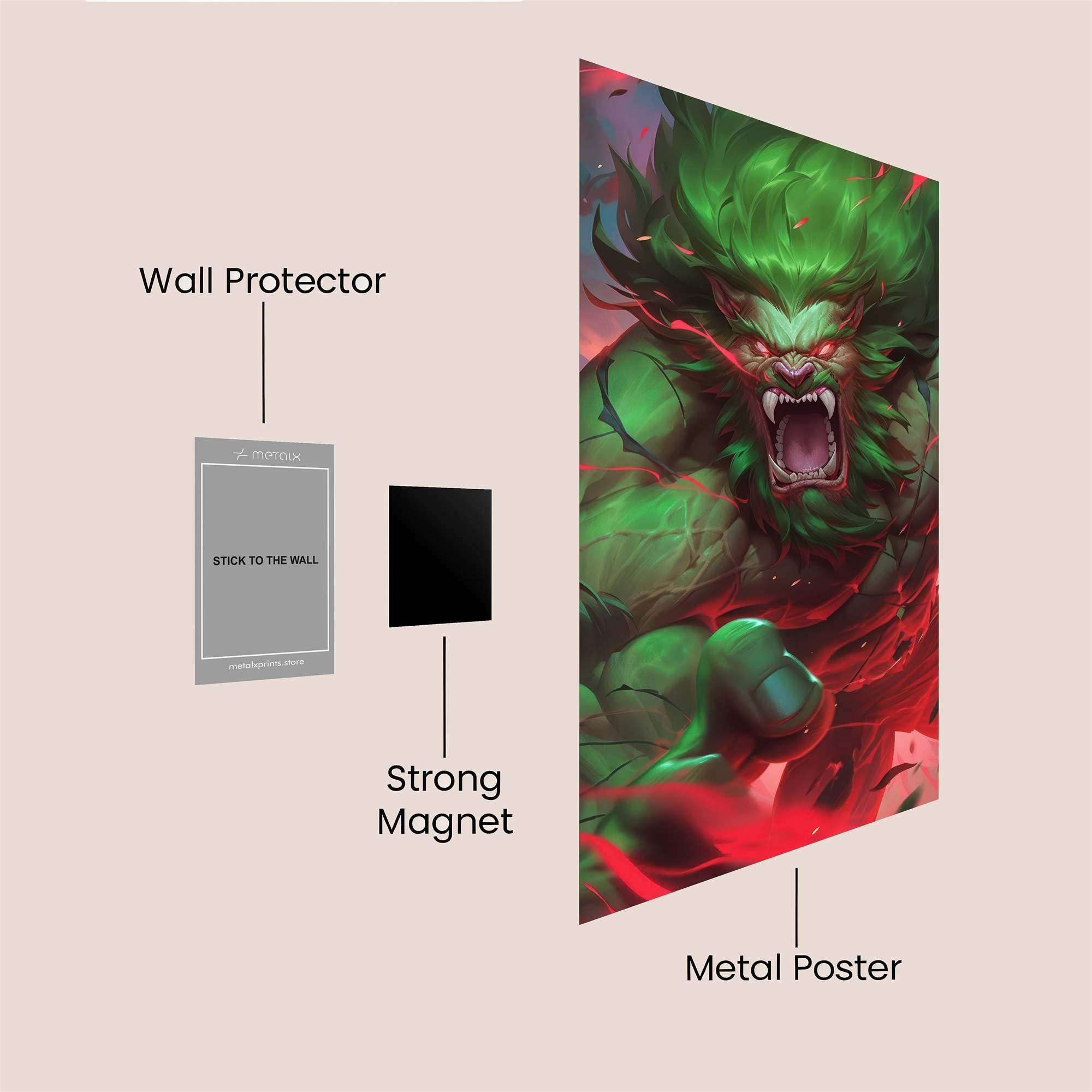 Raging Beast Safe Wall Magnetic / M