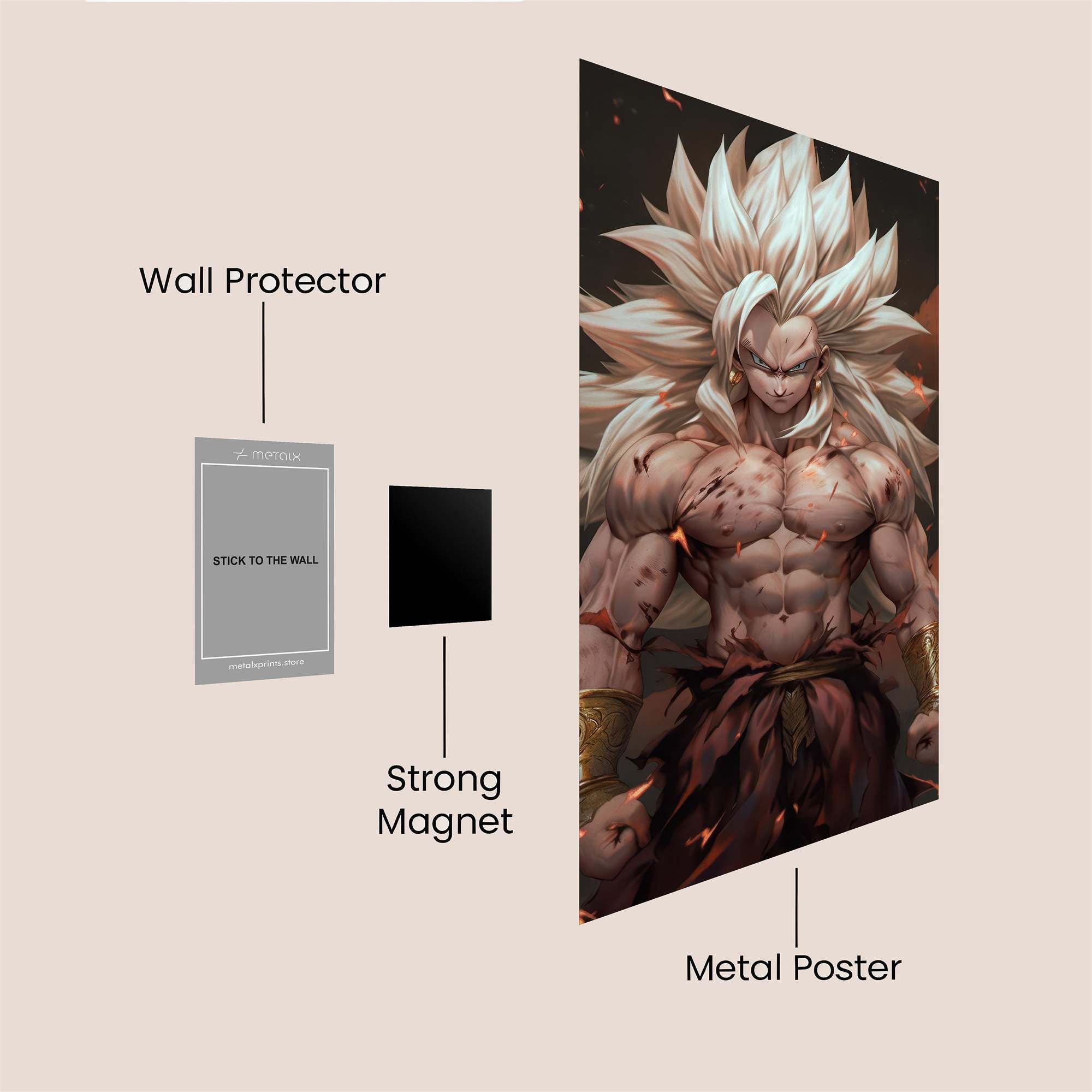 Saiyan Majesty Safe Wall Magnetic / M