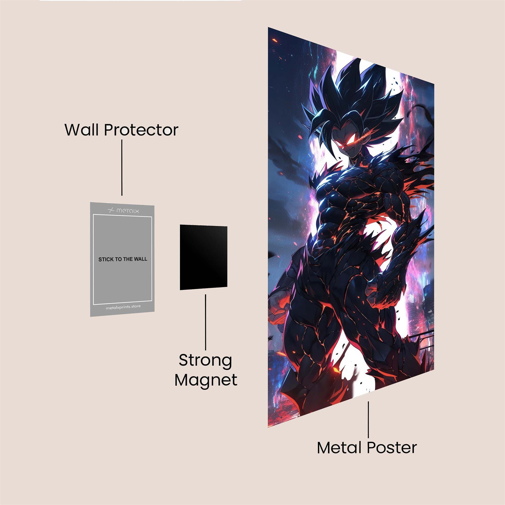 Shadow Blaze Safe Wall Magnetic / M