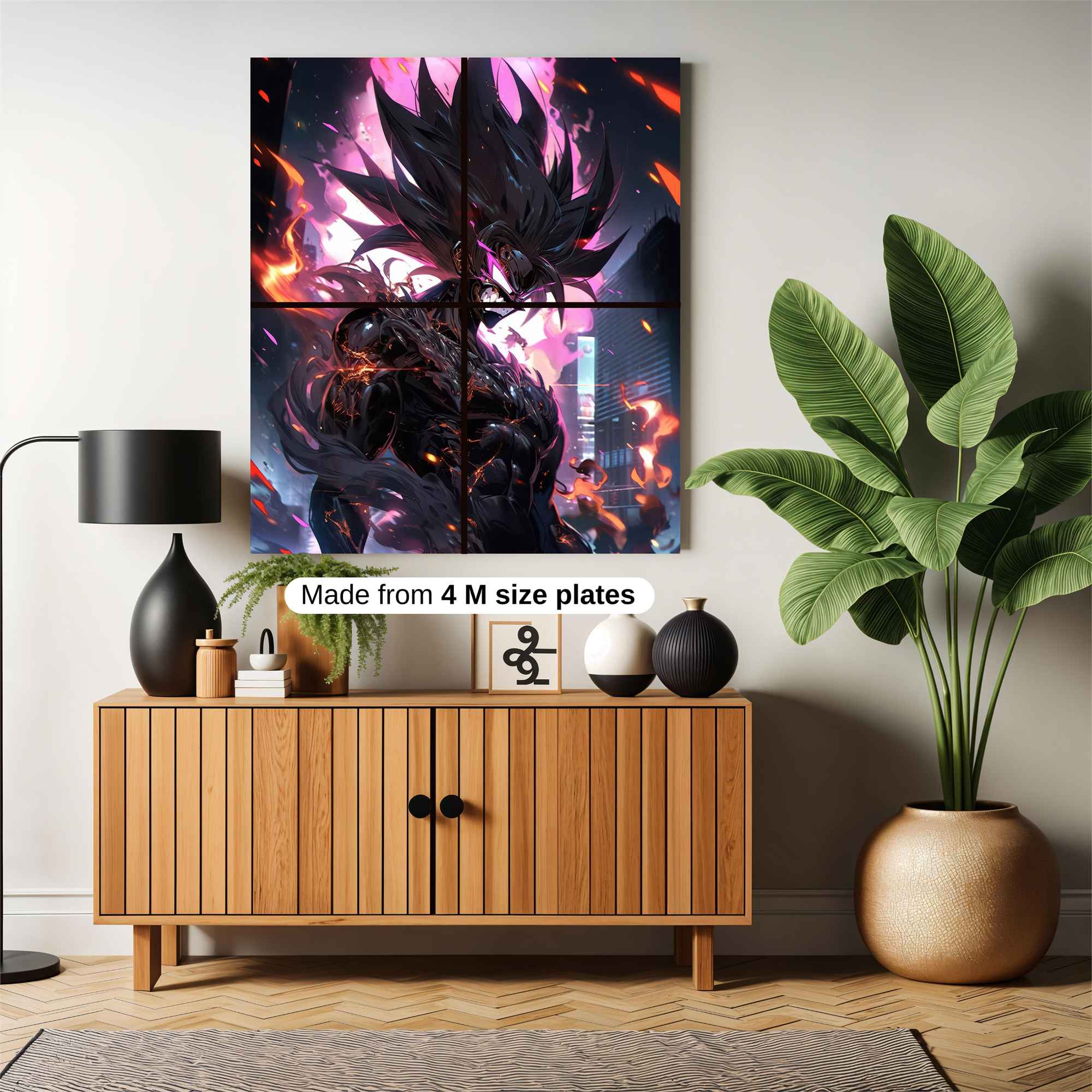 Darkened Blaze Safe Wall Magnetic / M