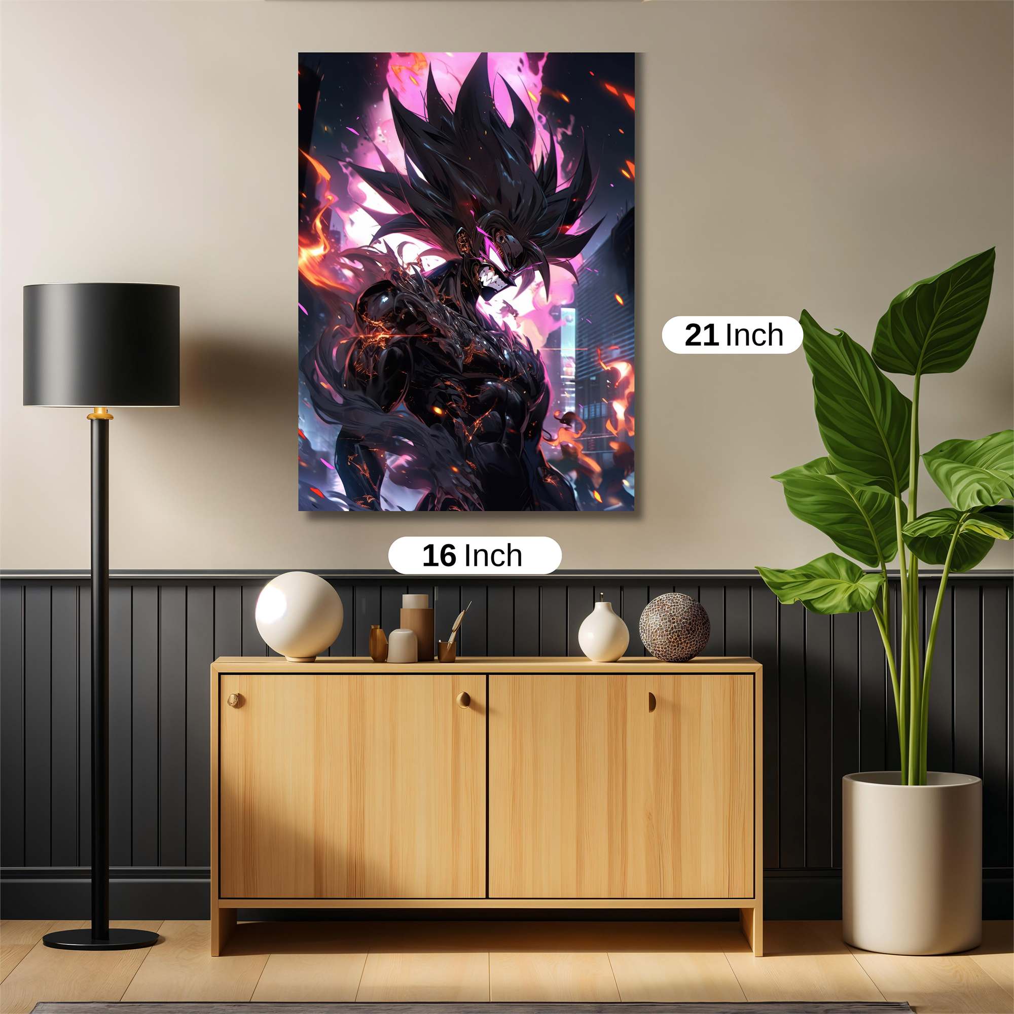 Darkened Blaze Safe Wall Magnetic / M