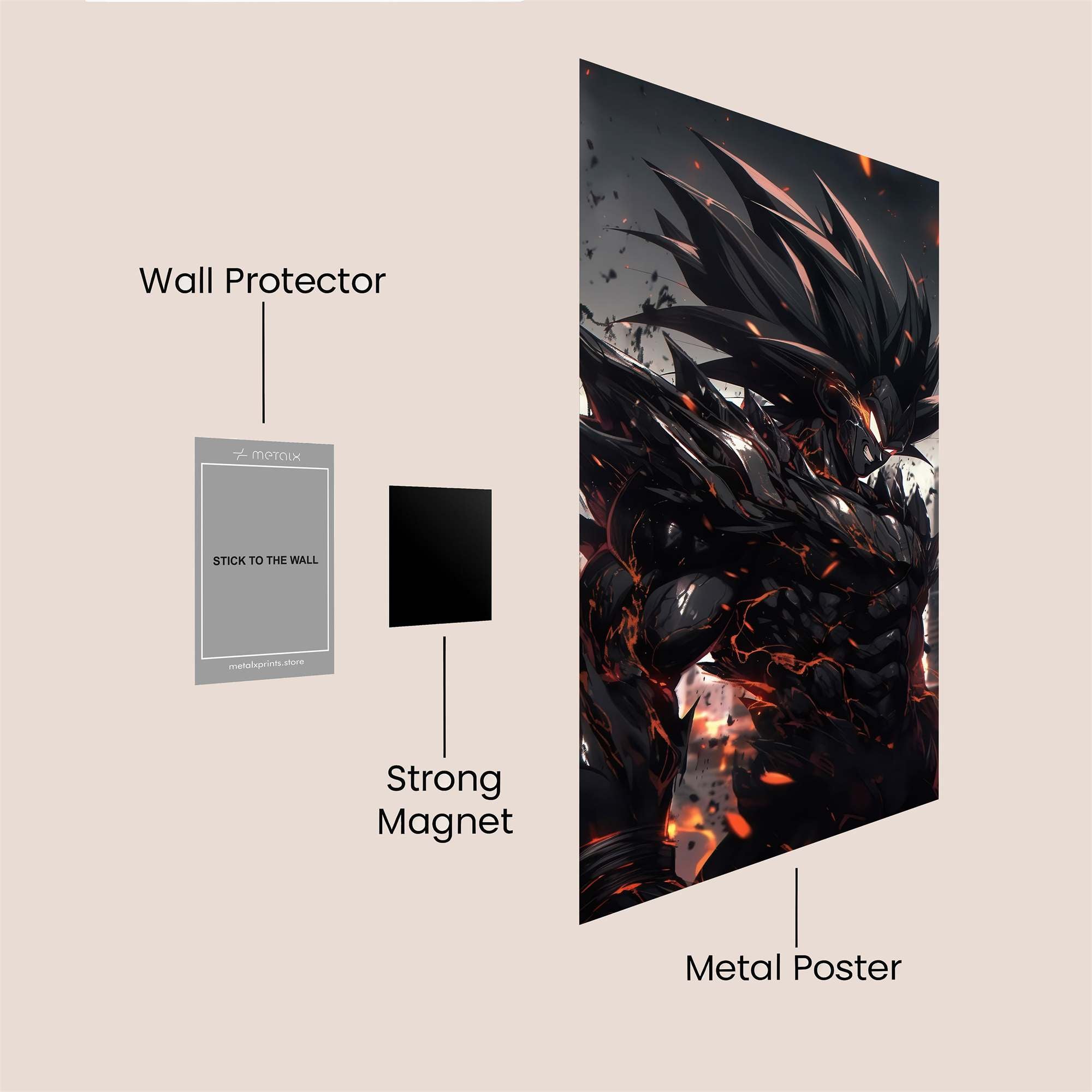 Inferno Warrior Safe Wall Magnetic / M