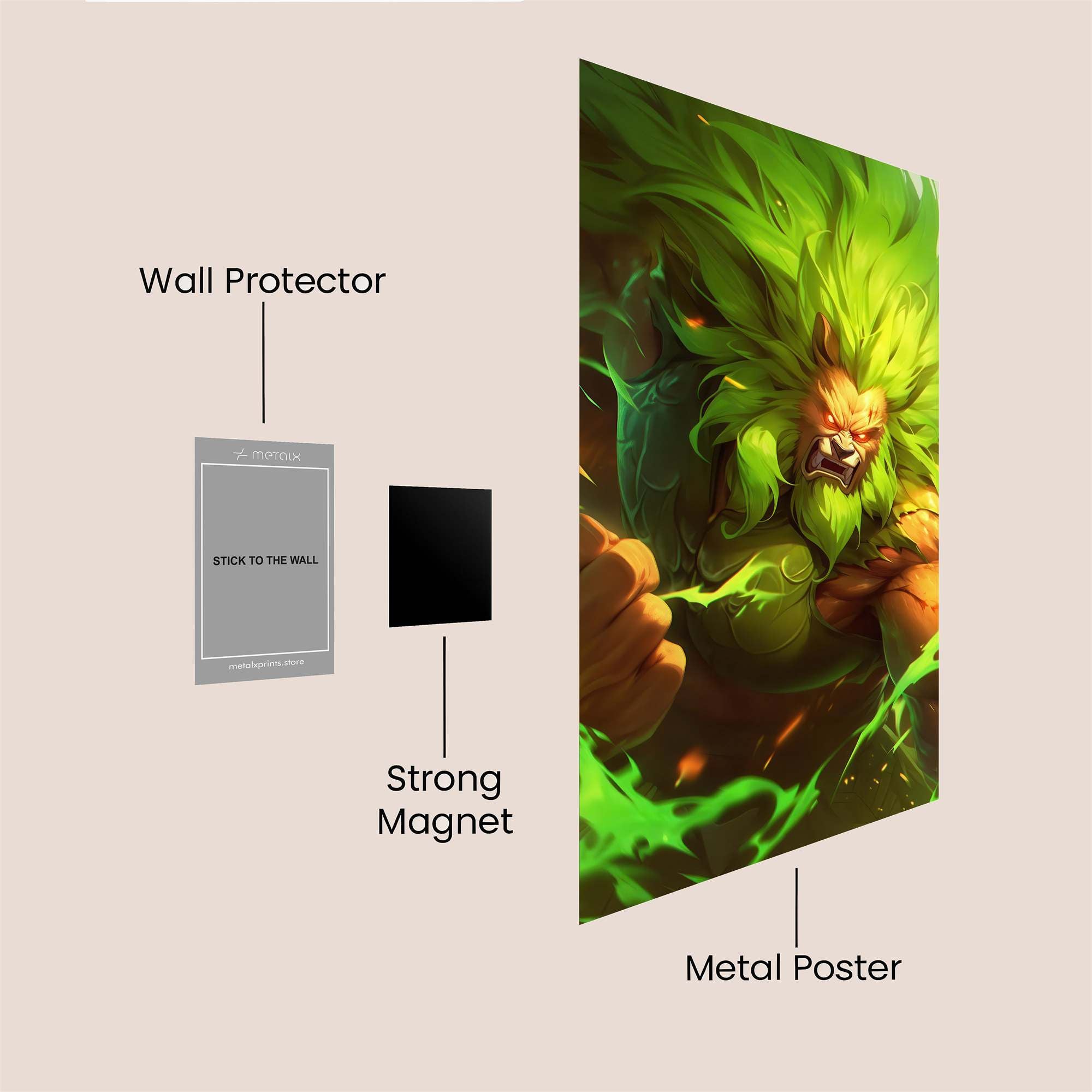 Feral Vortex Safe Wall Magnetic / M