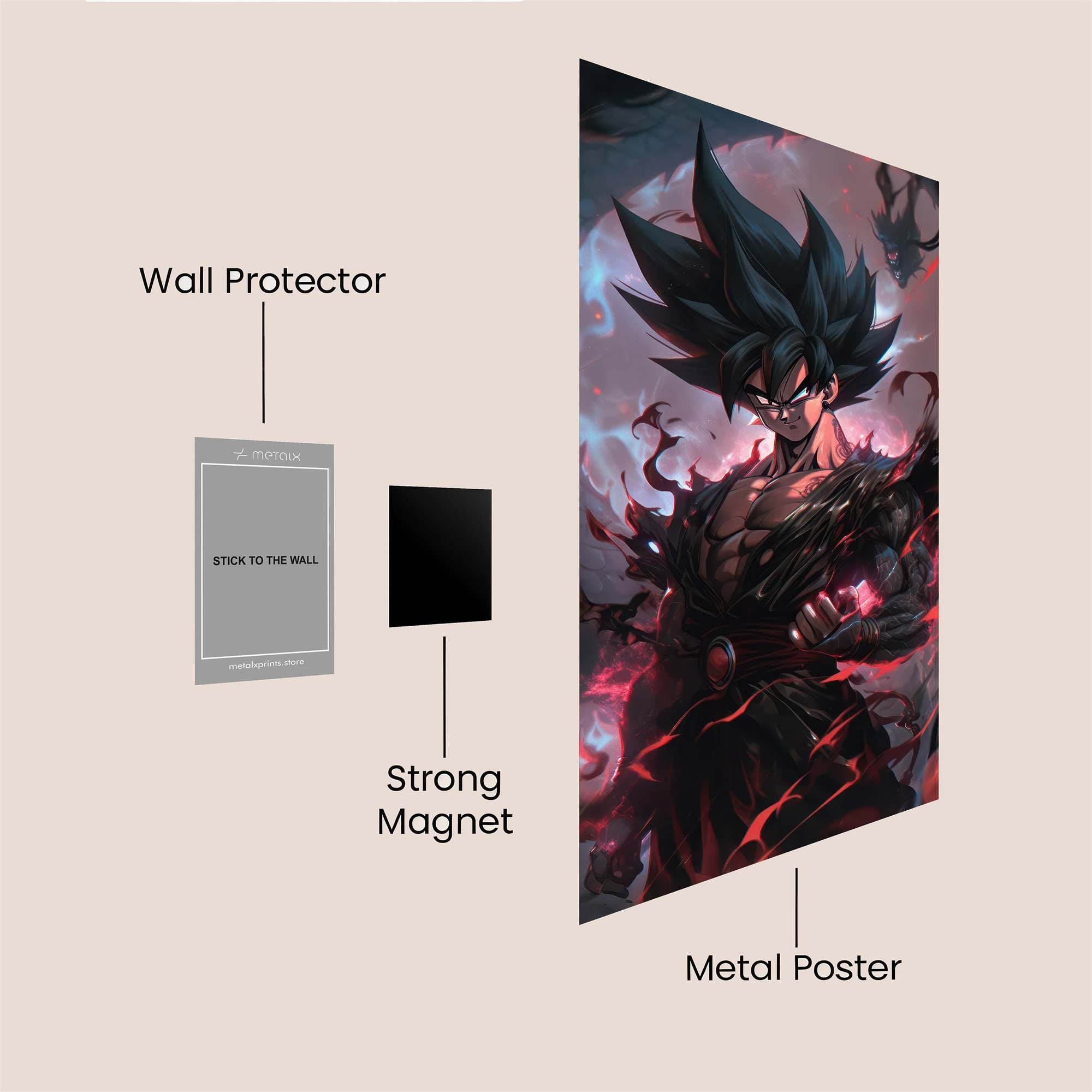 Goku Ascendant Safe Wall Magnetic / M