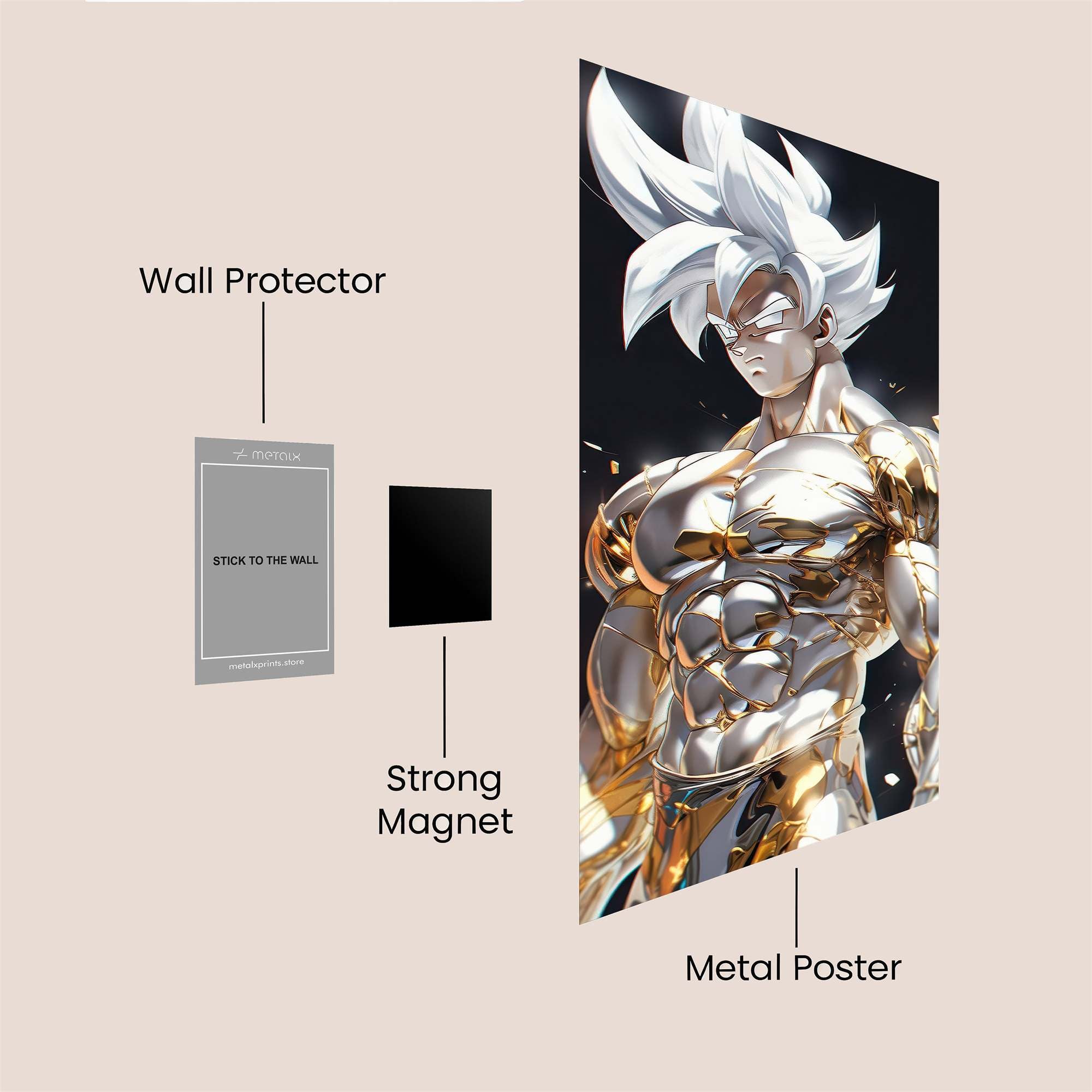 Saiyan Radiance Safe Wall Magnetic / M