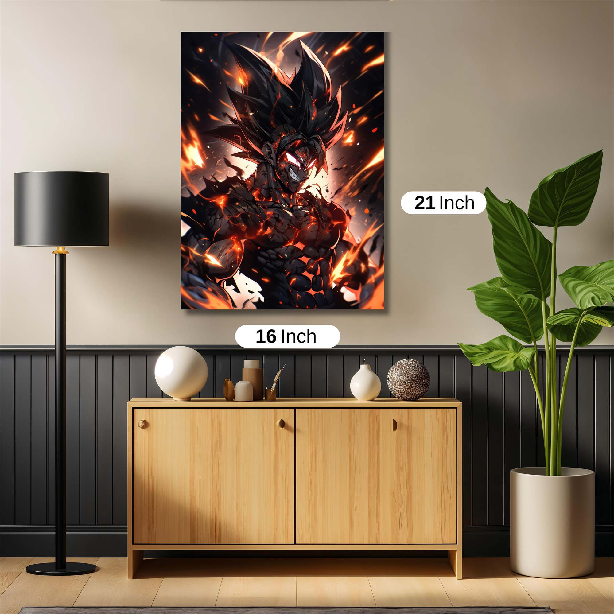 Saiyan Inferno Safe Wall Magnetic / M