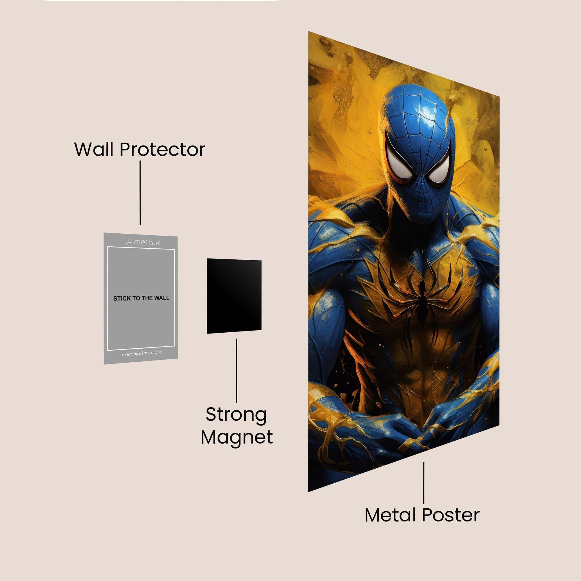 Spider-Light Eruption Safe Wall Magnetic / M