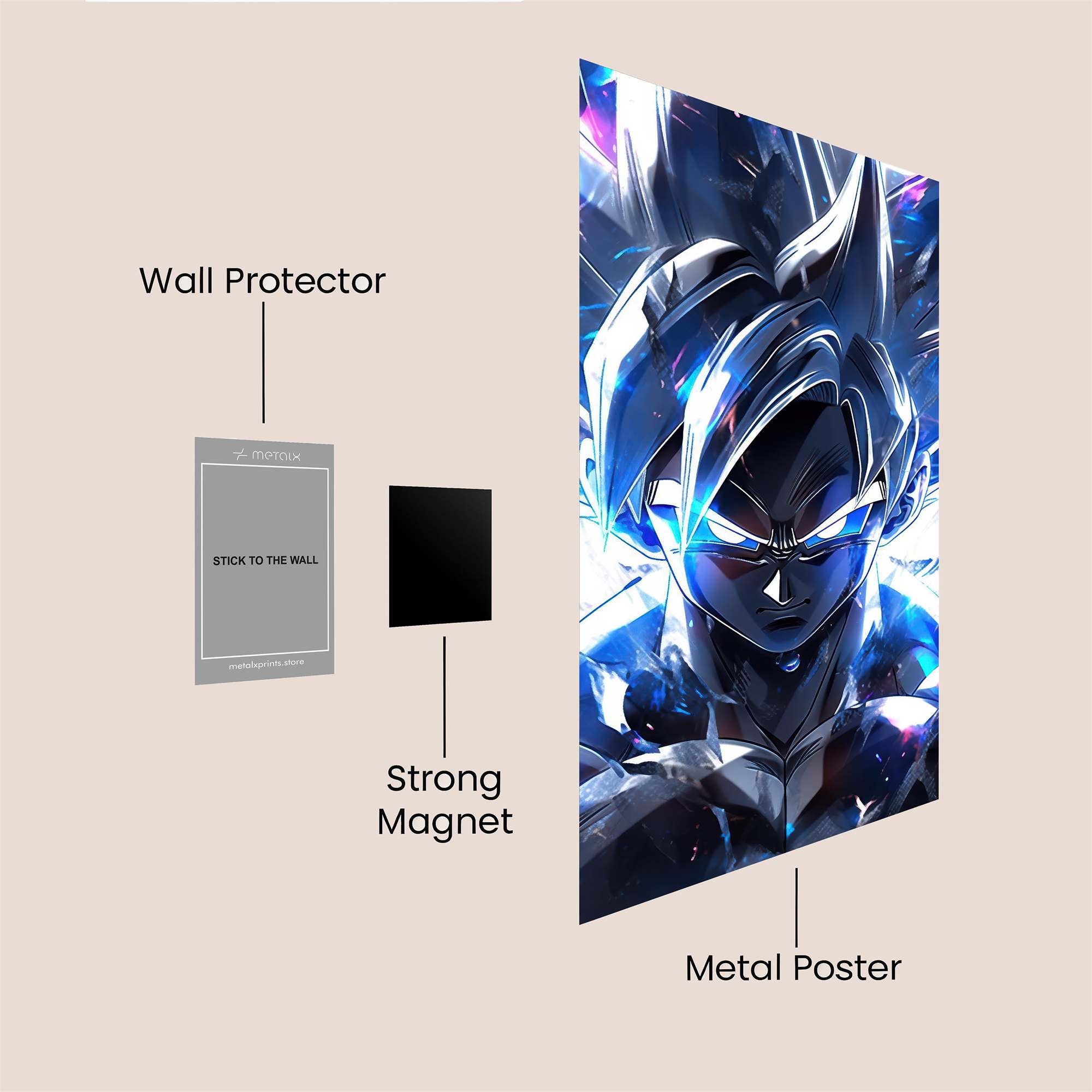 Saiyan Brilliance Safe Wall Magnetic / M