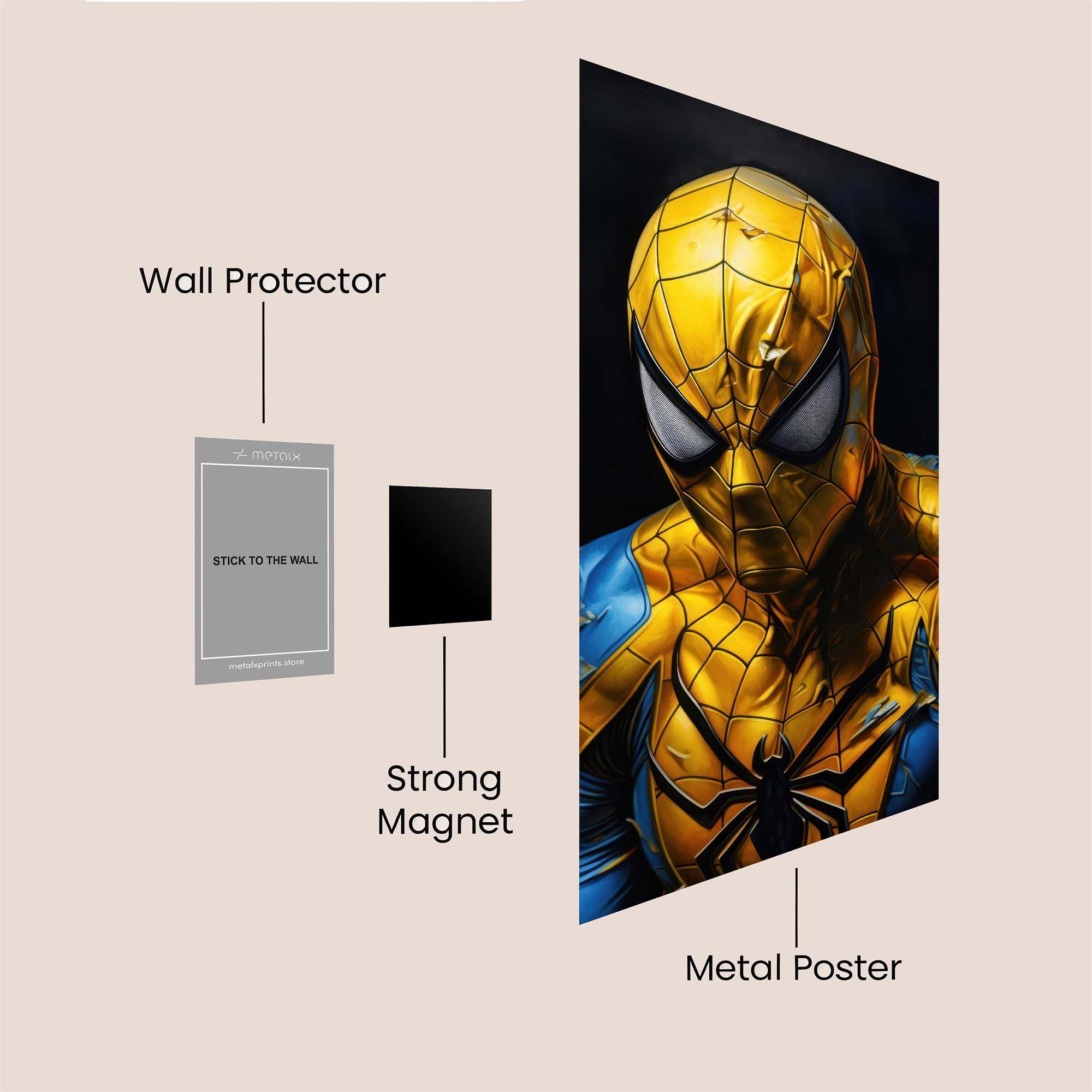 Spider-Man Resilient Safe Wall Magnetic / M