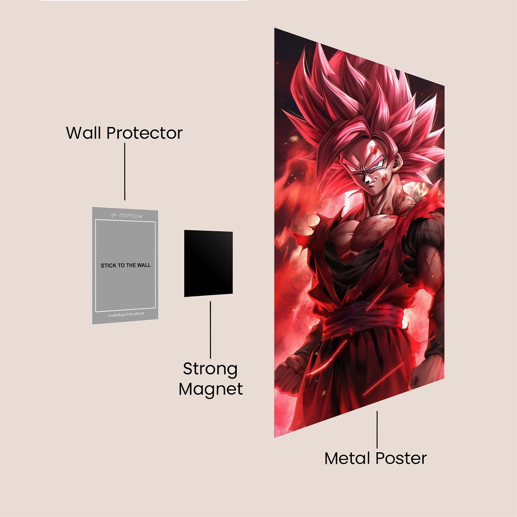 Saiyan Blaze Safe Wall Magnetic / M