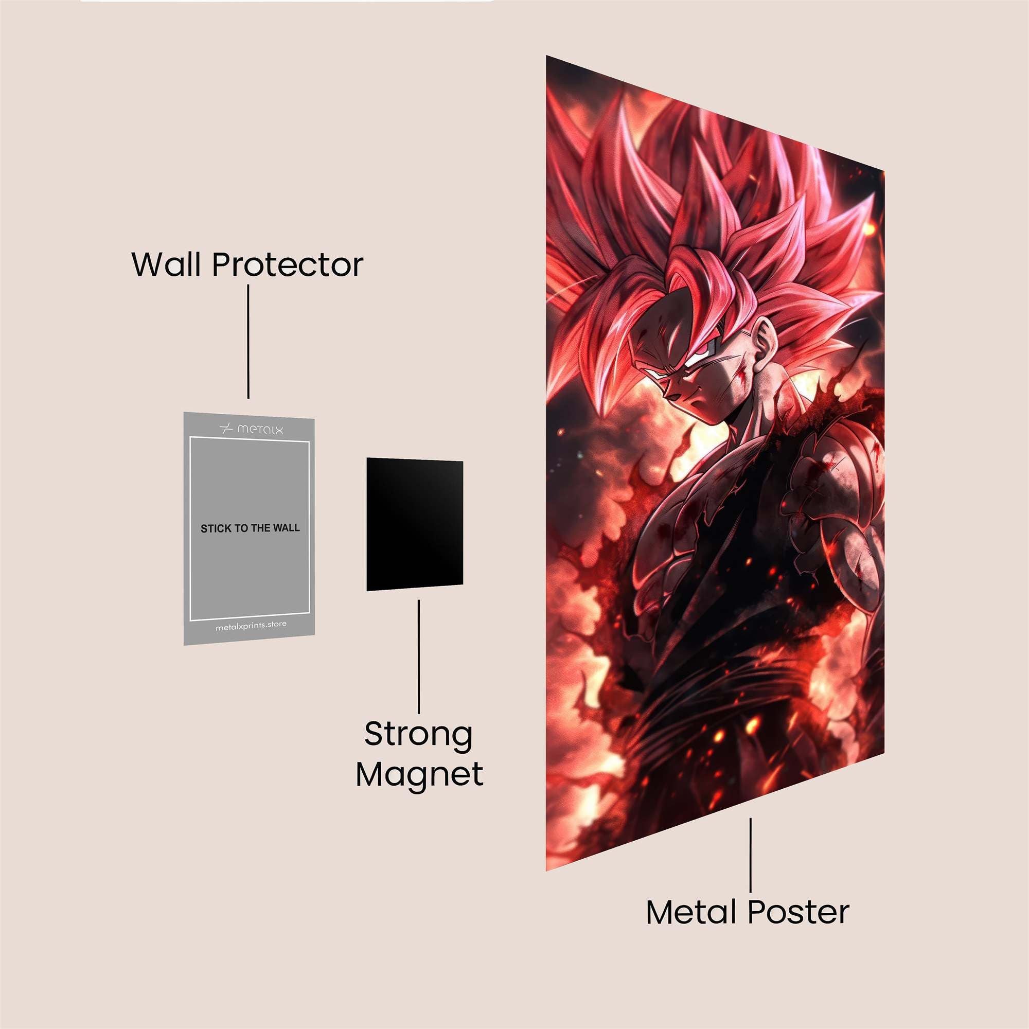 Goku Inferno Safe Wall Magnetic / M