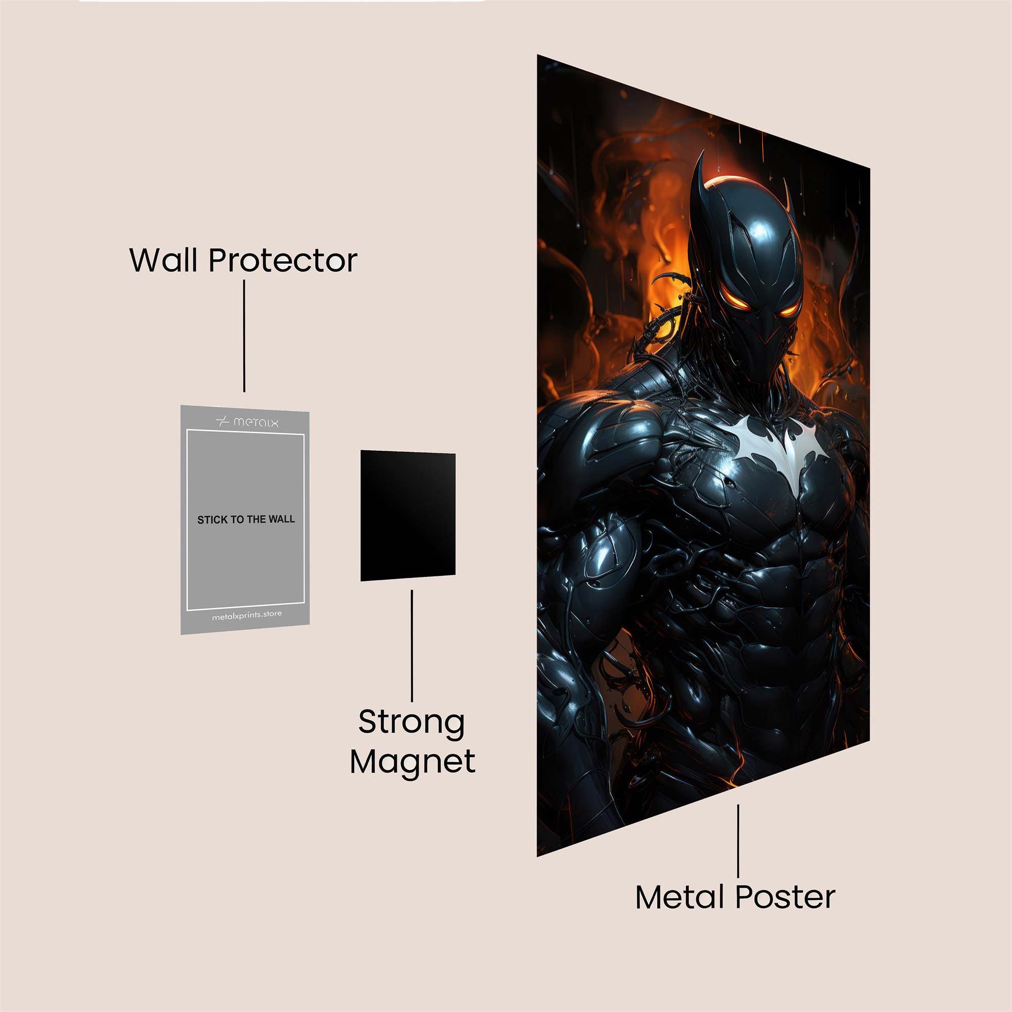 Heroic Inferno Safe Wall Magnetic / M