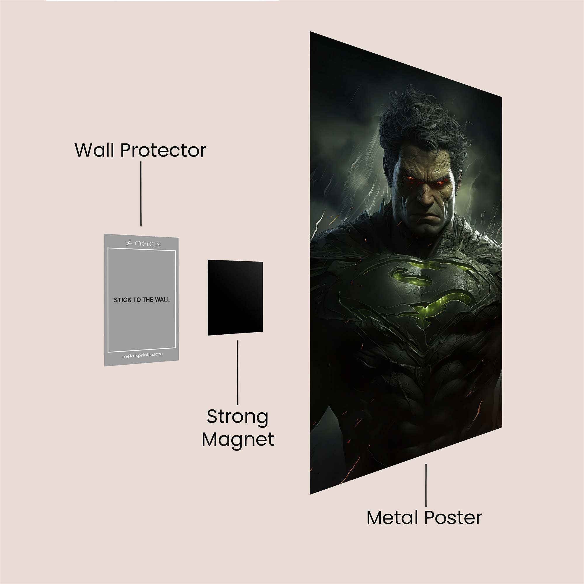 Superman Menace Safe Wall Magnetic / M