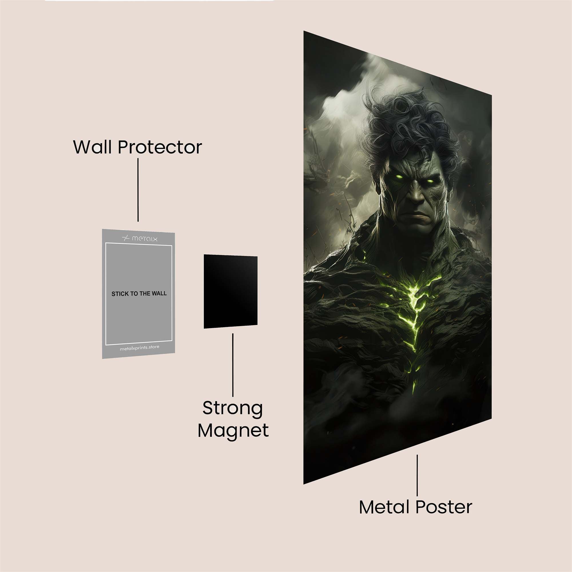 Gamma Fury Safe Wall Magnetic / M