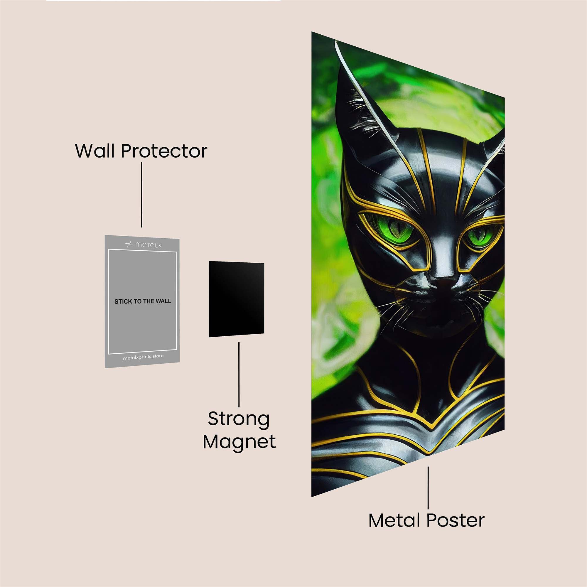 Pantherine Mystique Safe Wall Magnetic / M
