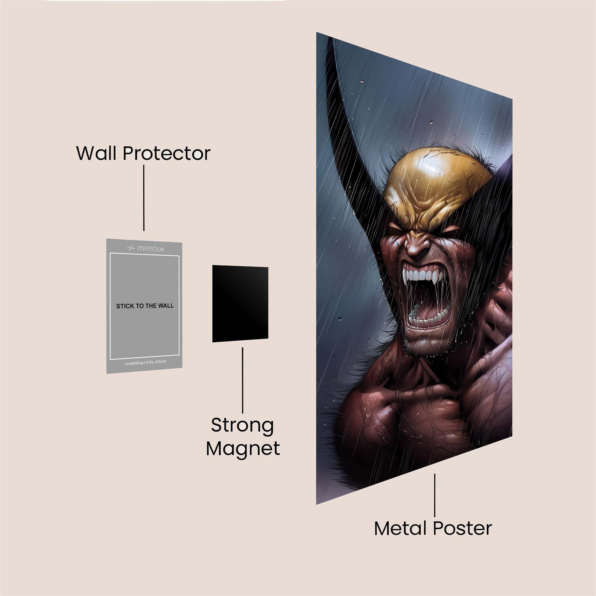 Wolverine Fury Safe Wall Magnetic / M