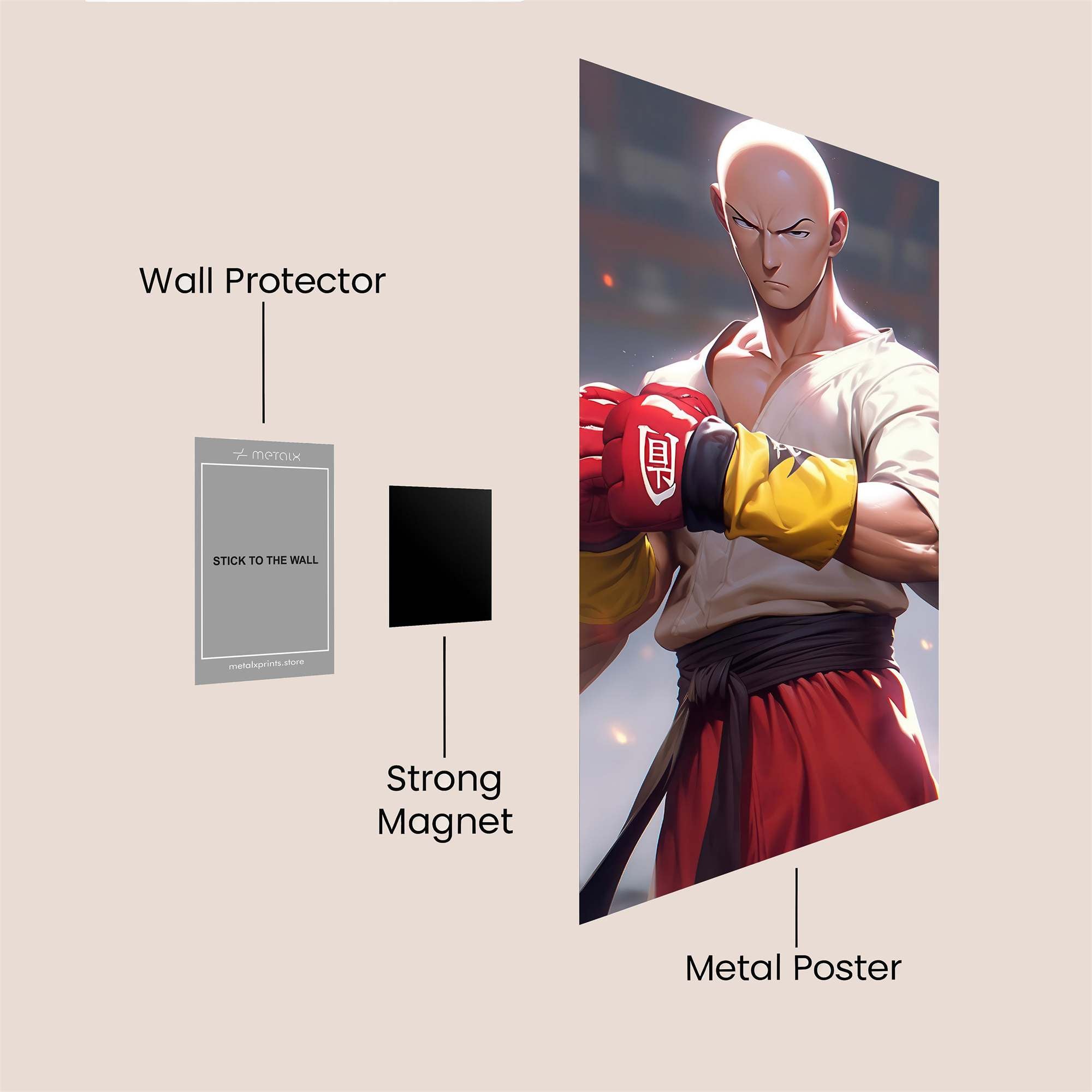 Saitama Fury Safe Wall Magnetic / M