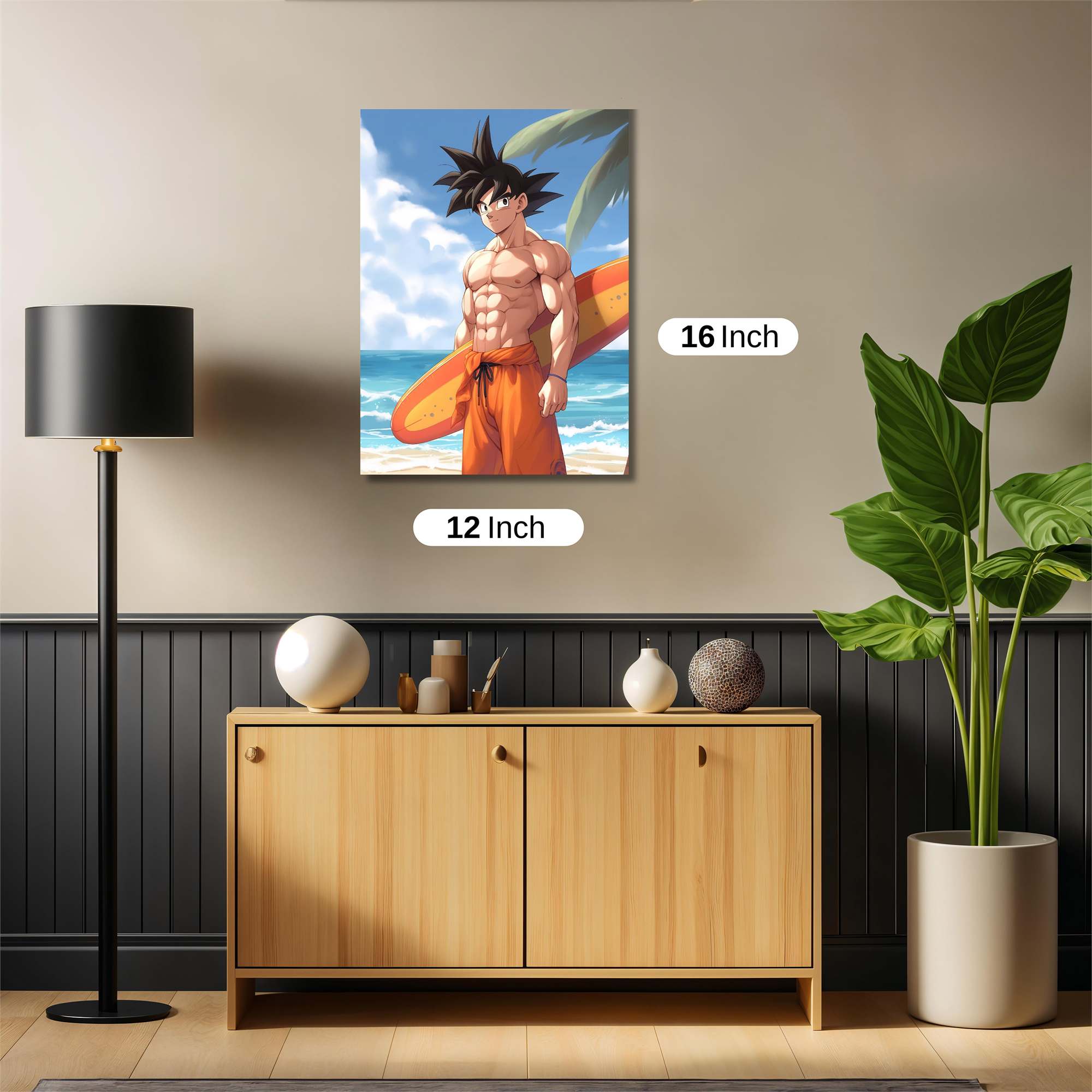 Goku Surfing Safe Wall Magnetic / M