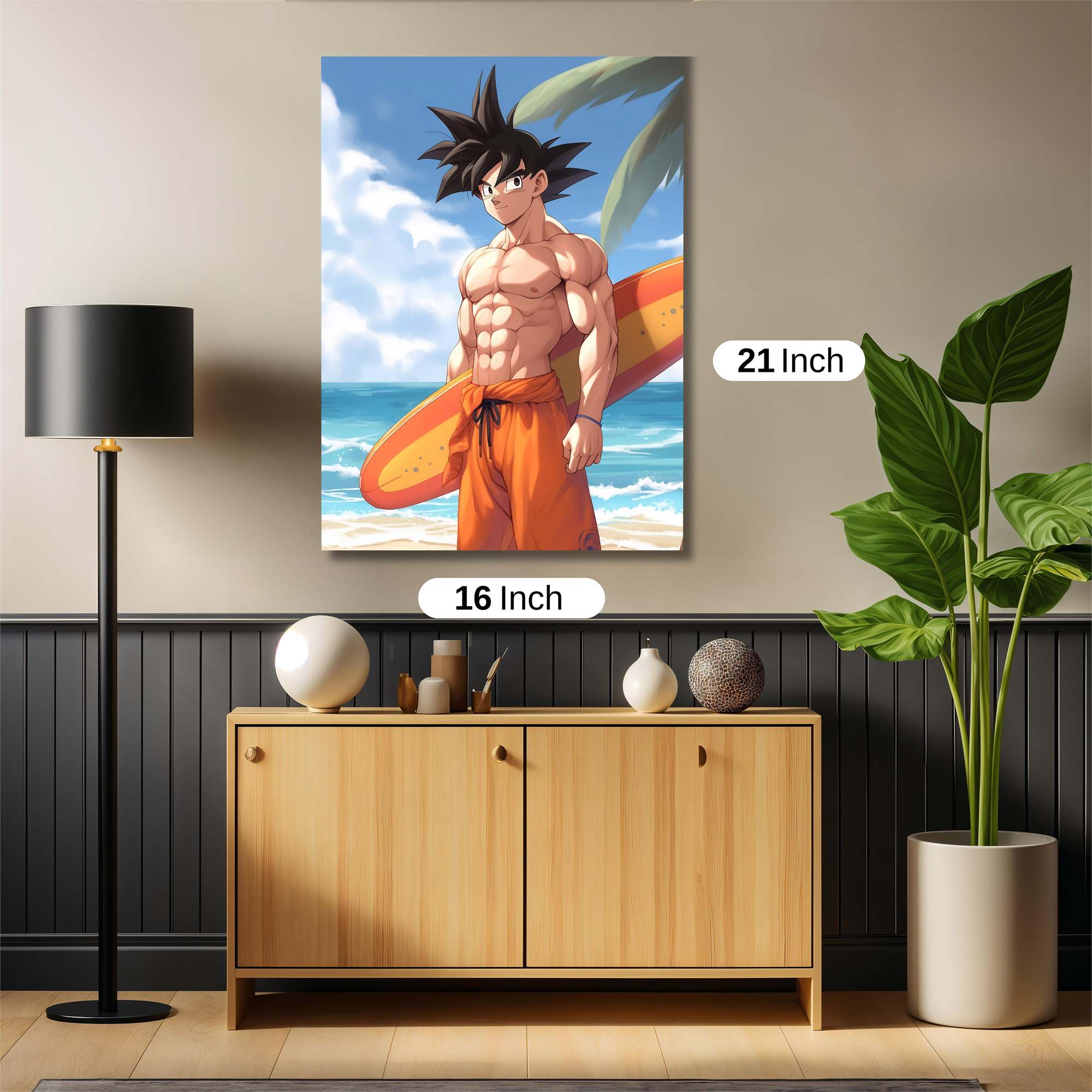 Goku Surfing Safe Wall Magnetic / M